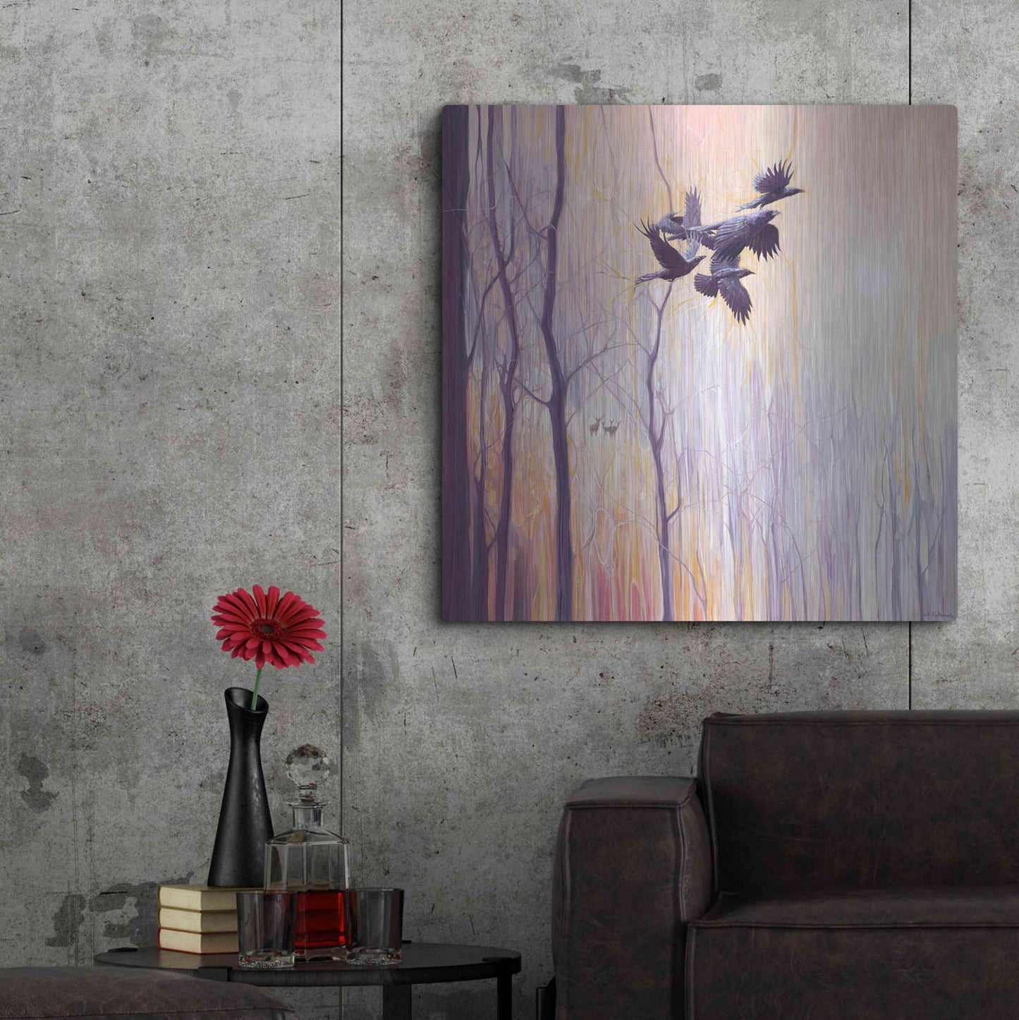 Luxe Metal Art 'Forest Dynasties' by Gill Bustamante, Metal Wall Art,36x36