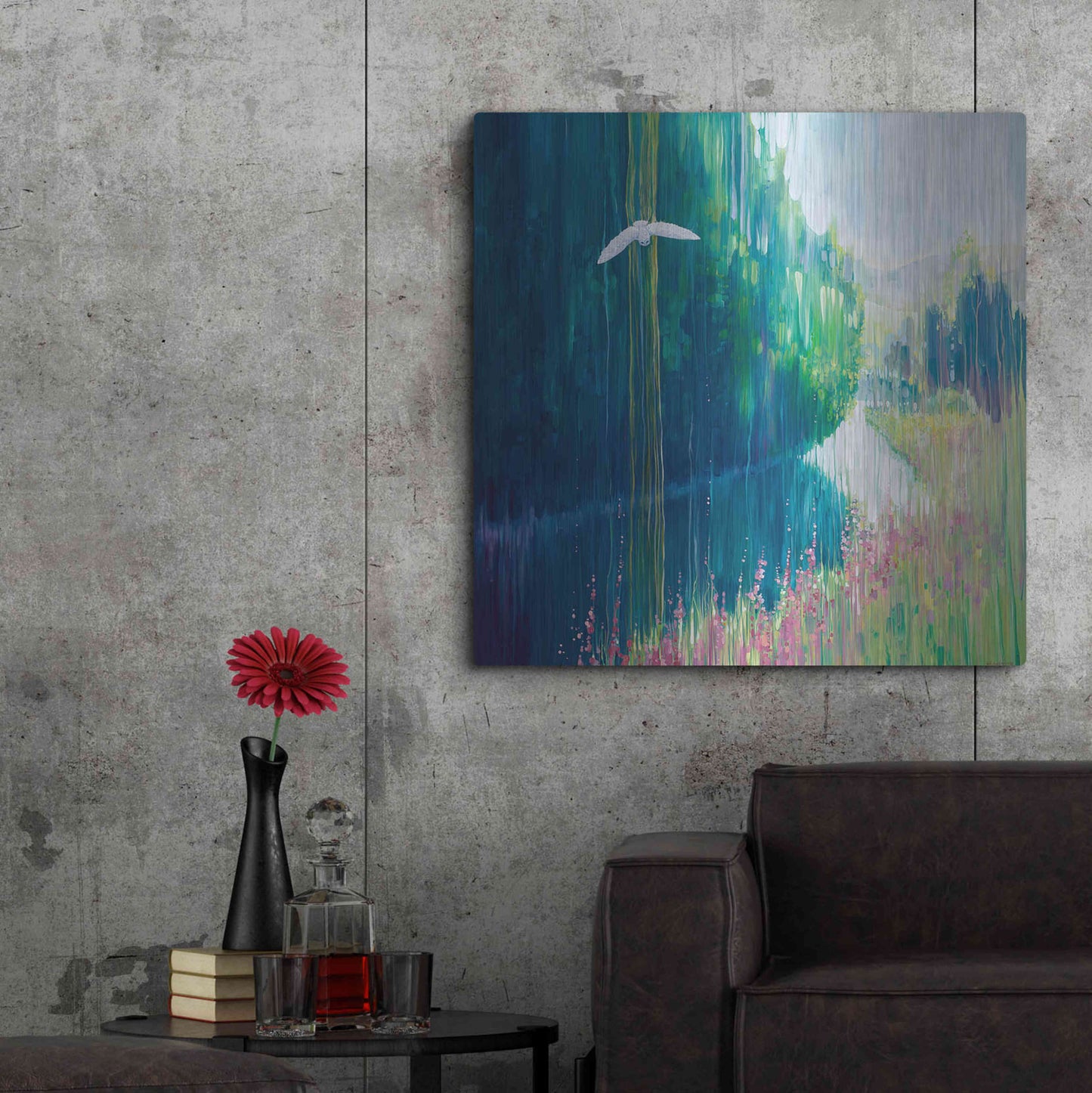 Luxe Metal Art 'Enchanted' by Gill Bustamante, Metal Wall Art,36x36