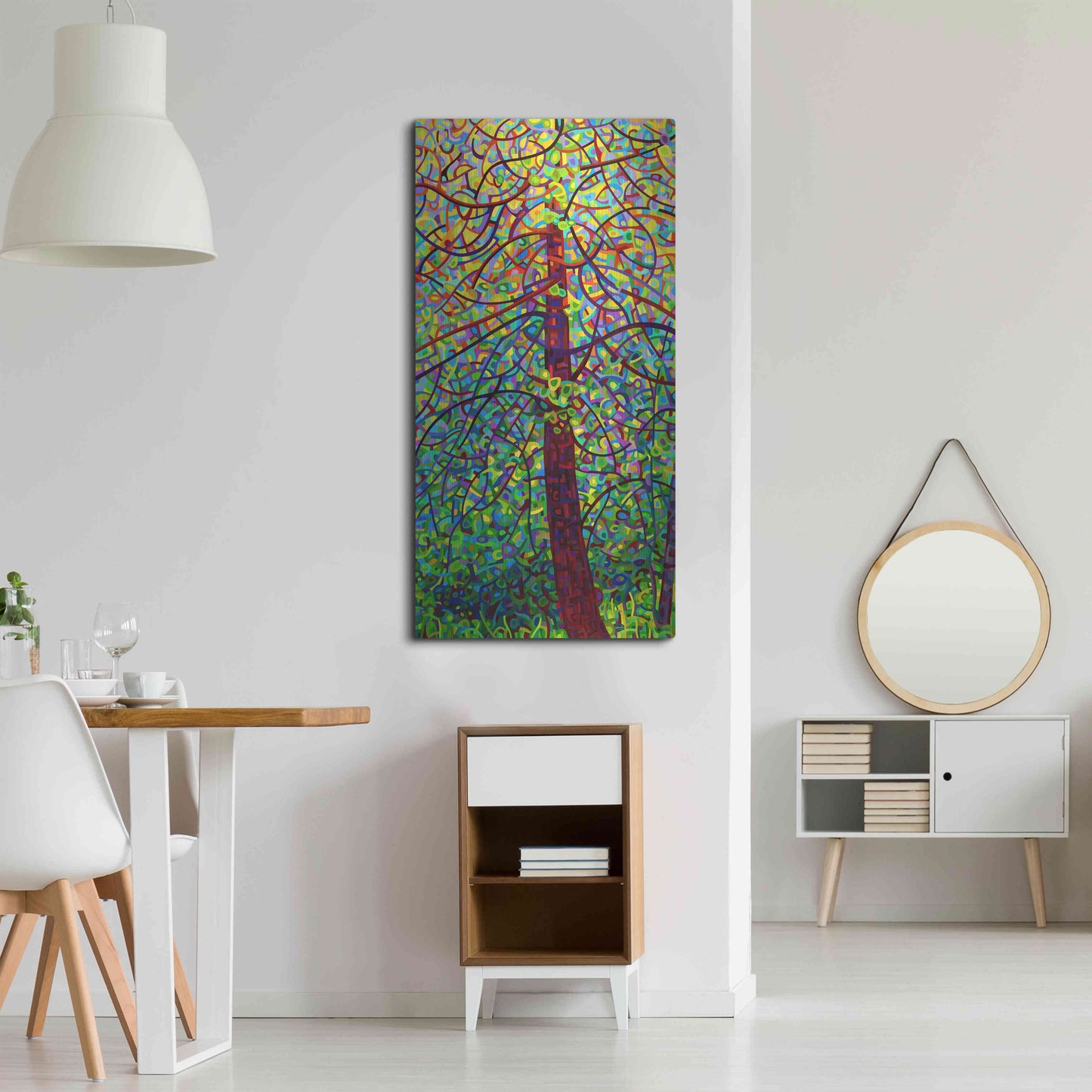 Luxe Metal Art 'Kaleidoscope' by Mandy Budan, Metal Wall Art,24x48