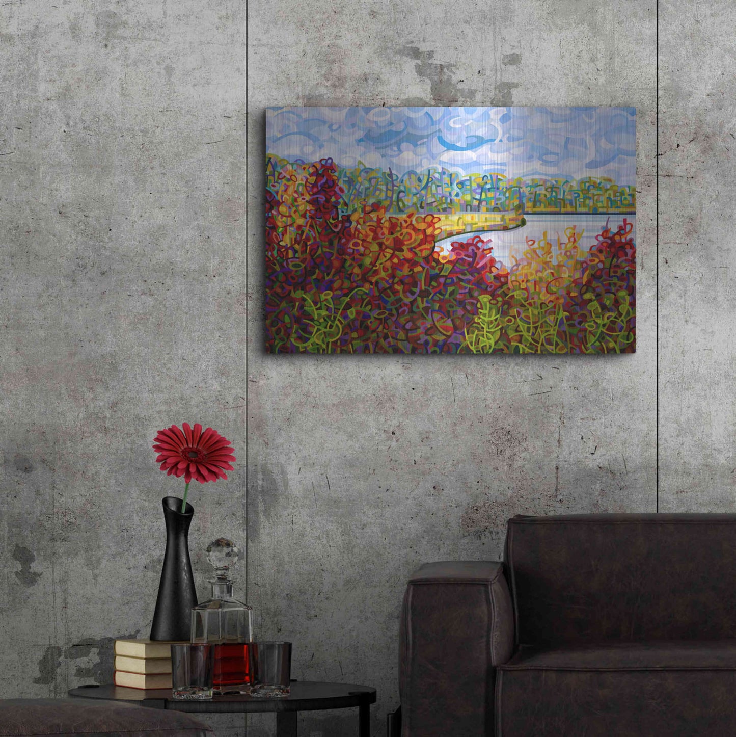 Luxe Metal Art 'Summers End' by Mandy Budan, Metal Wall Art,36x24