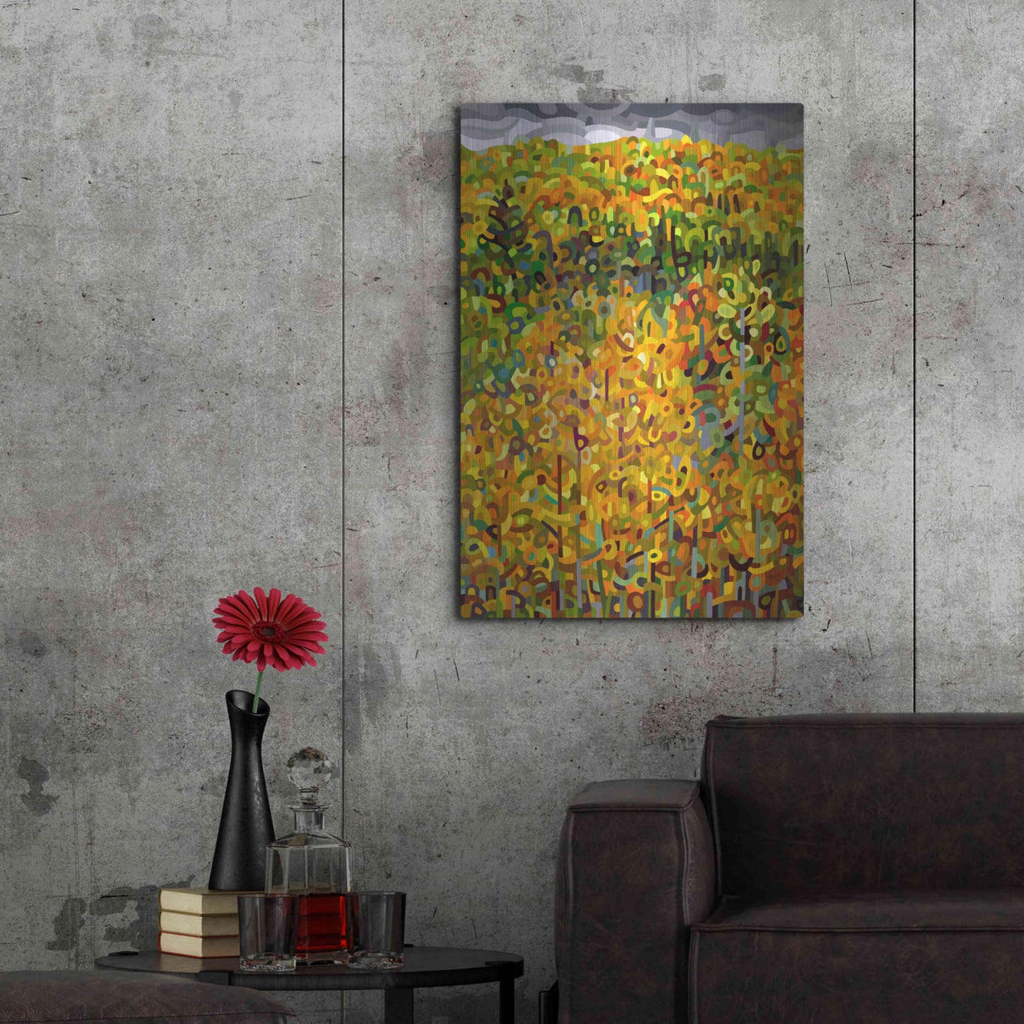 Luxe Metal Art 'Towards Autumn' by Mandy Budan, Metal Wall Art,24x36