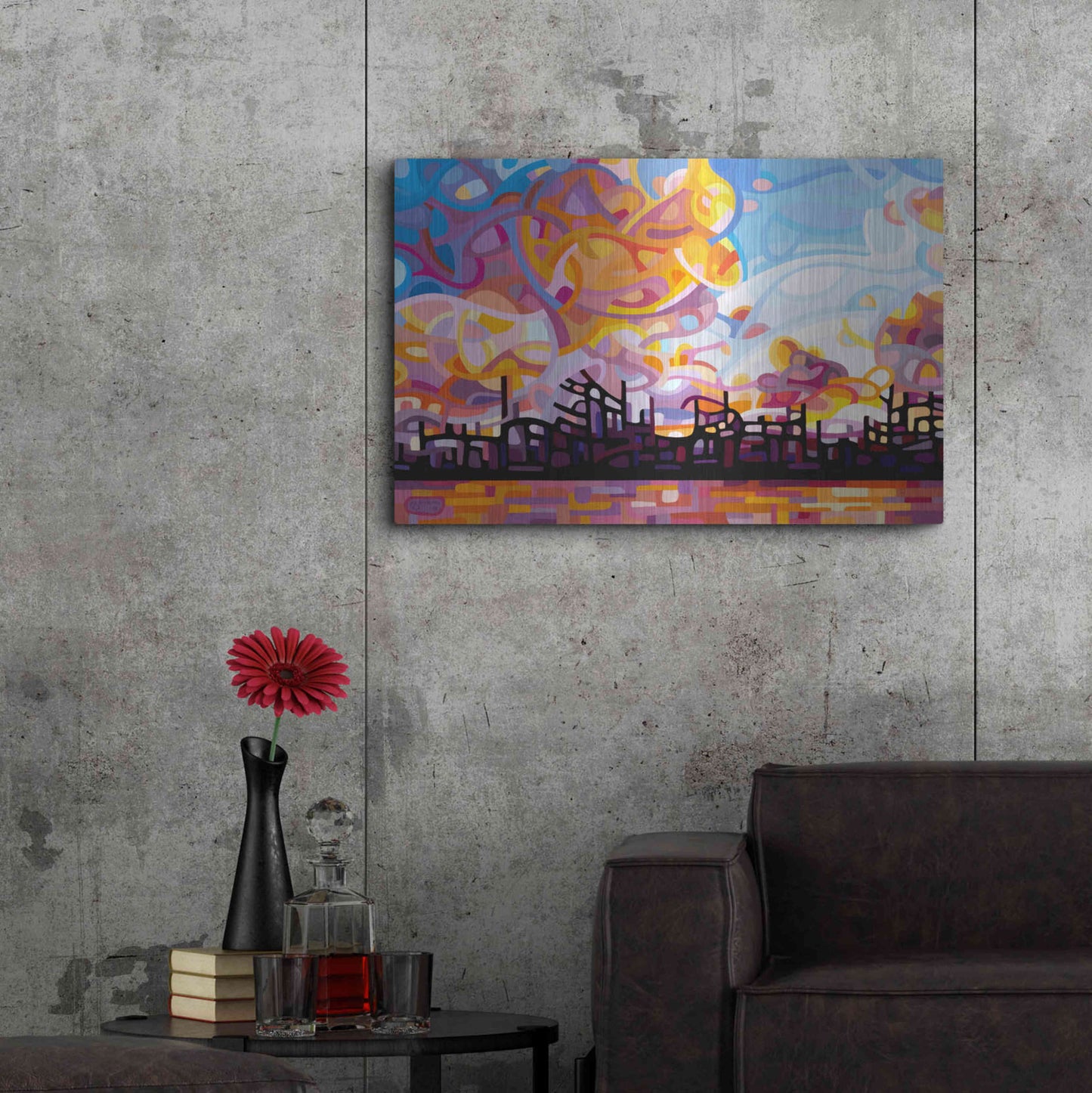 Luxe Metal Art 'Last Call' by Mandy Budan, Metal Wall Art,36x24