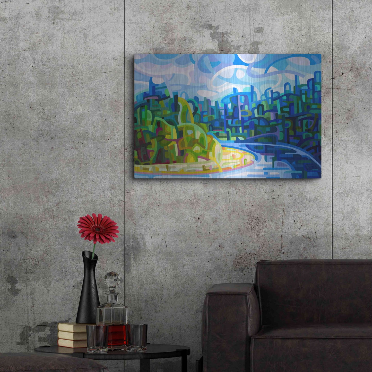 Luxe Metal Art 'July Progression' by Mandy Budan, Metal Wall Art,36x24