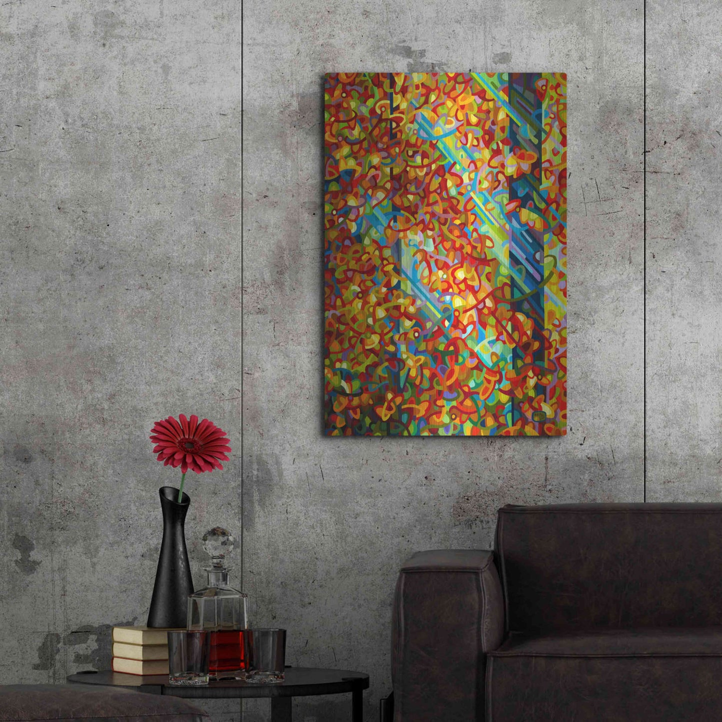 Luxe Metal Art 'Beaming' by Mandy Budan, Metal Wall Art,24x36