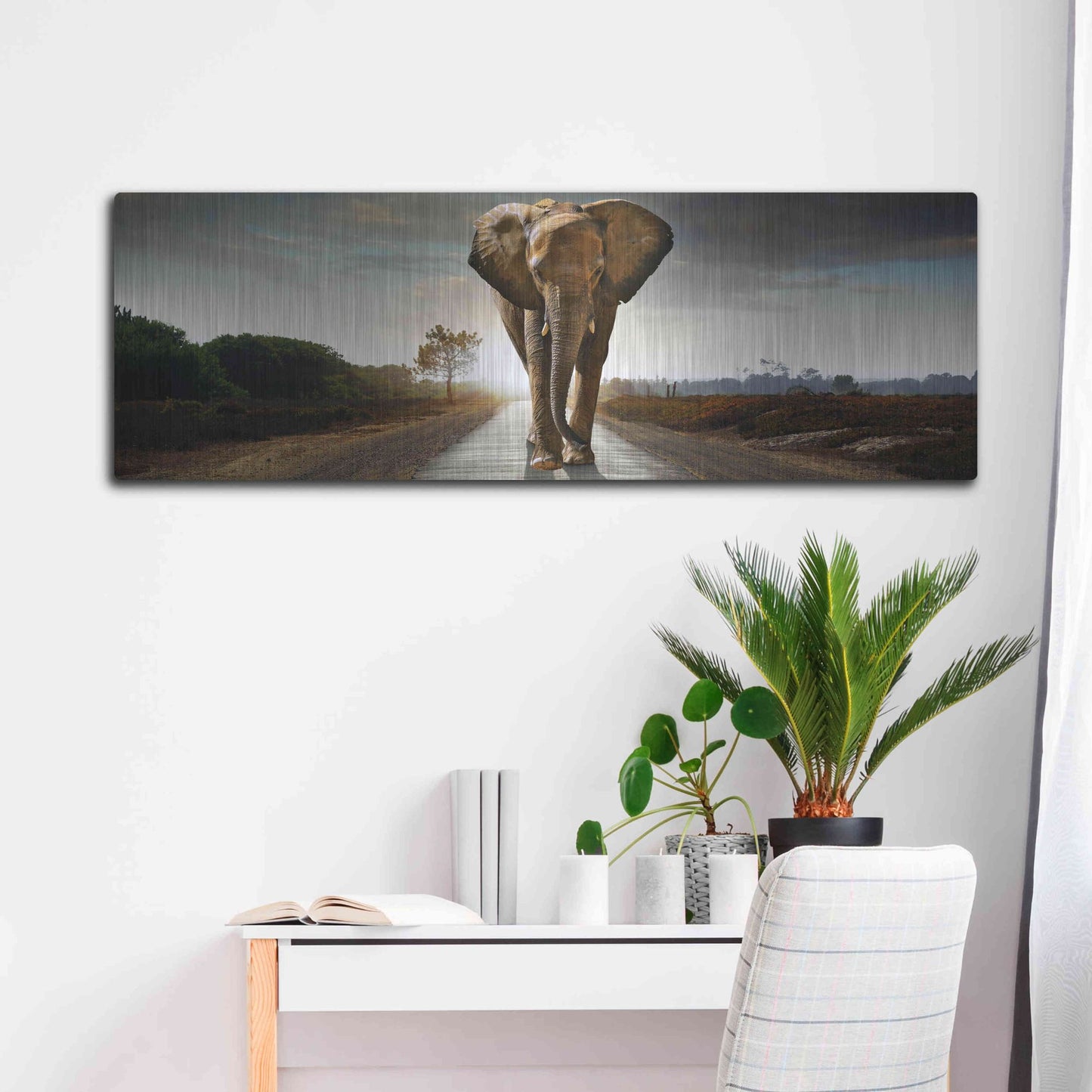 Luxe Metal Art 'Bigger Than Life' by Luxe Portfolio, Metal Wall Art,48x16