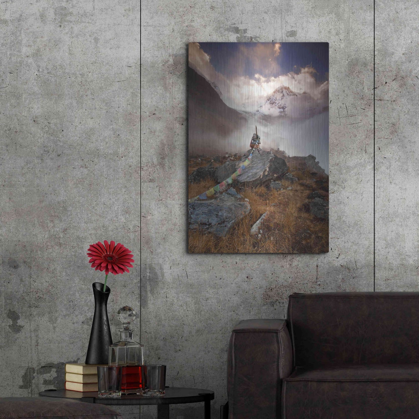 Luxe Metal Art 'Annapurna South' by Everlook Photography, Metal Wall Art,24x36