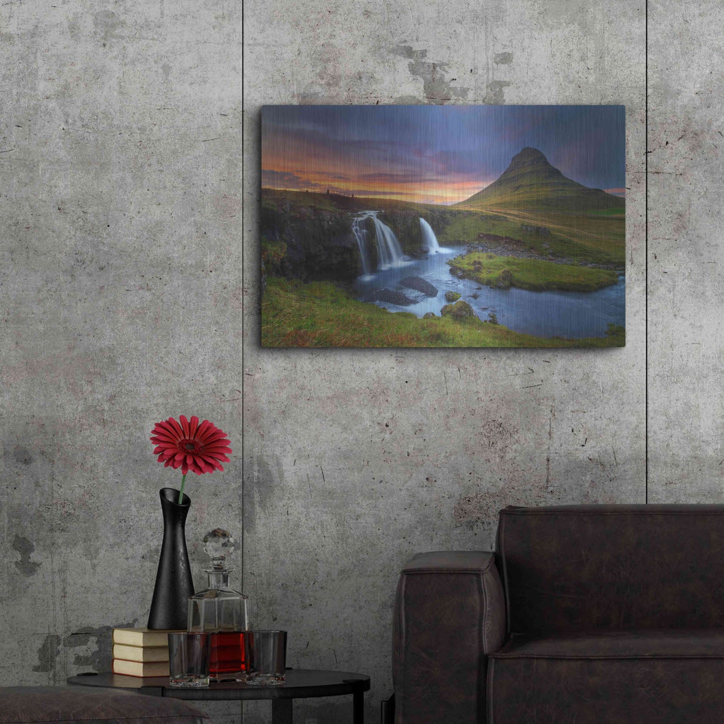 Luxe Metal Art 'Kirkjufell' by Everlook Photography, Metal Wall Art,36x24