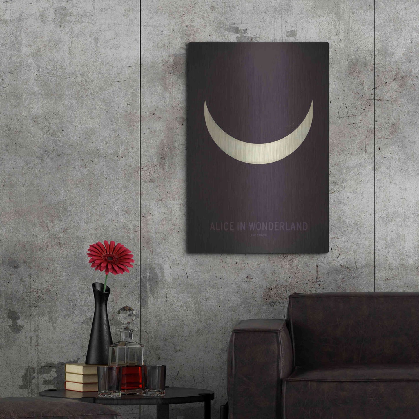 Luxe Metal Art 'Alice in Wonderland' by Christian Jackson, Metal Wall Art,24x36