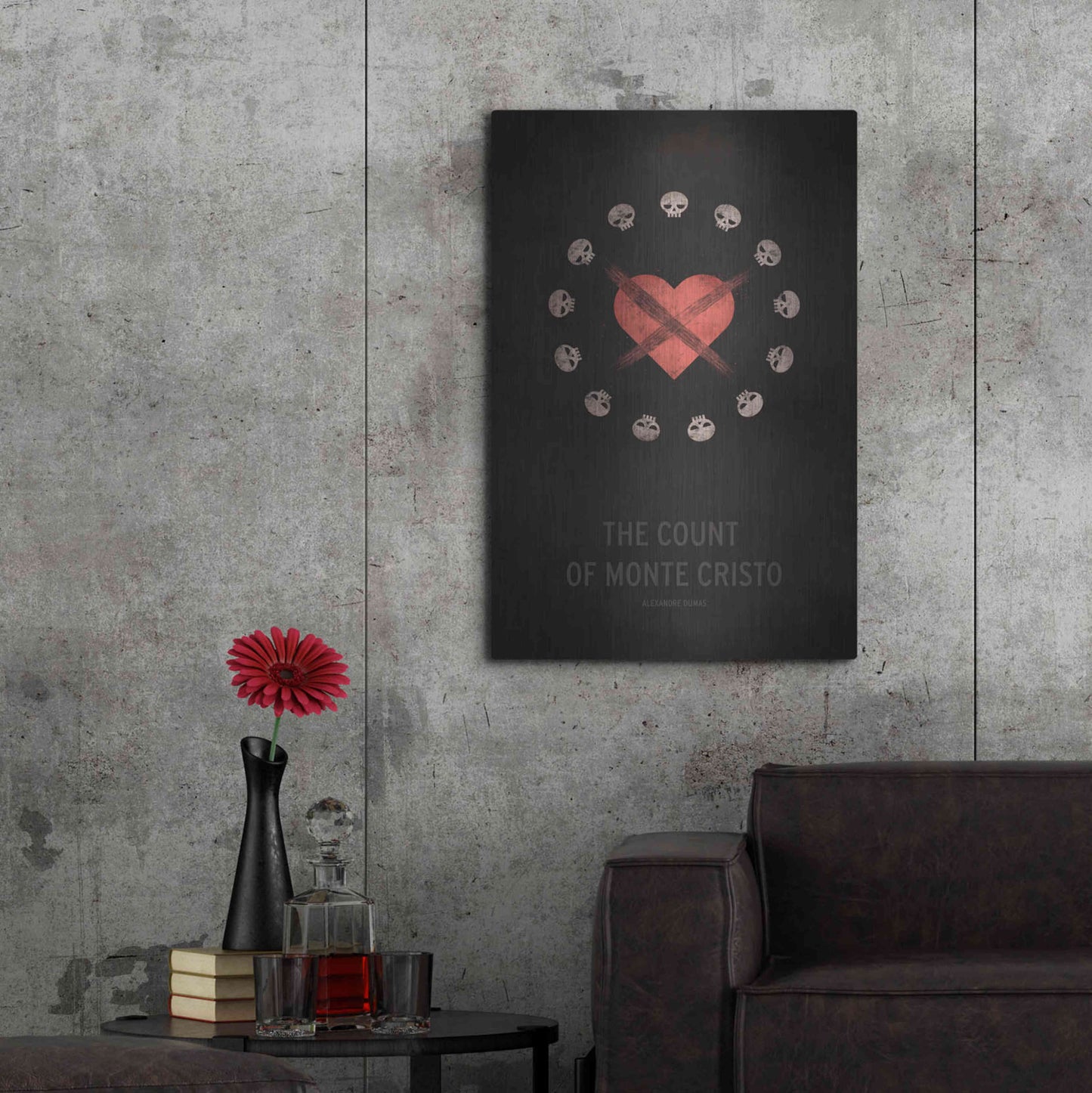 Luxe Metal Art 'The Count of Monte Cristo' by Christian Jackson, Metal Wall Art,24x36