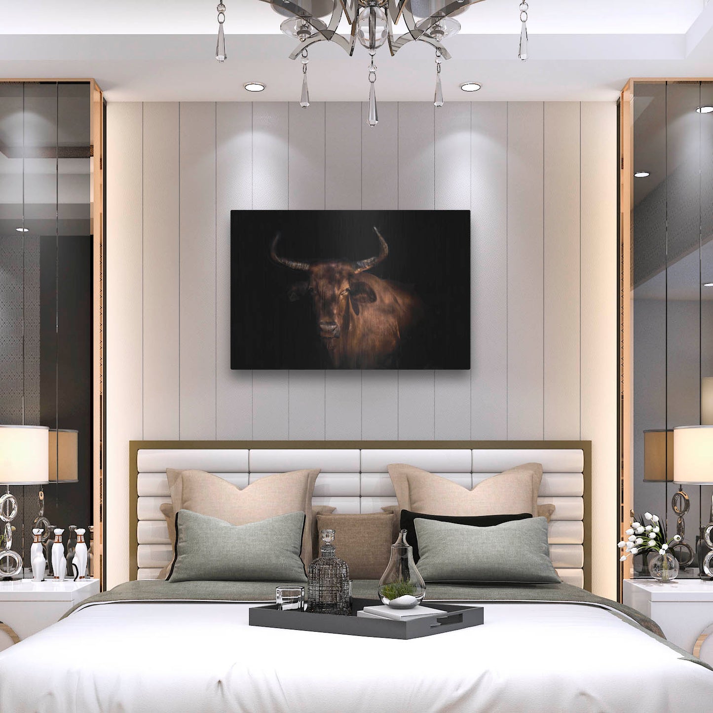 Luxe Metal Art 'Thoughtful Cow' by Luxe Portfolio, Metal Wall Art,36x24