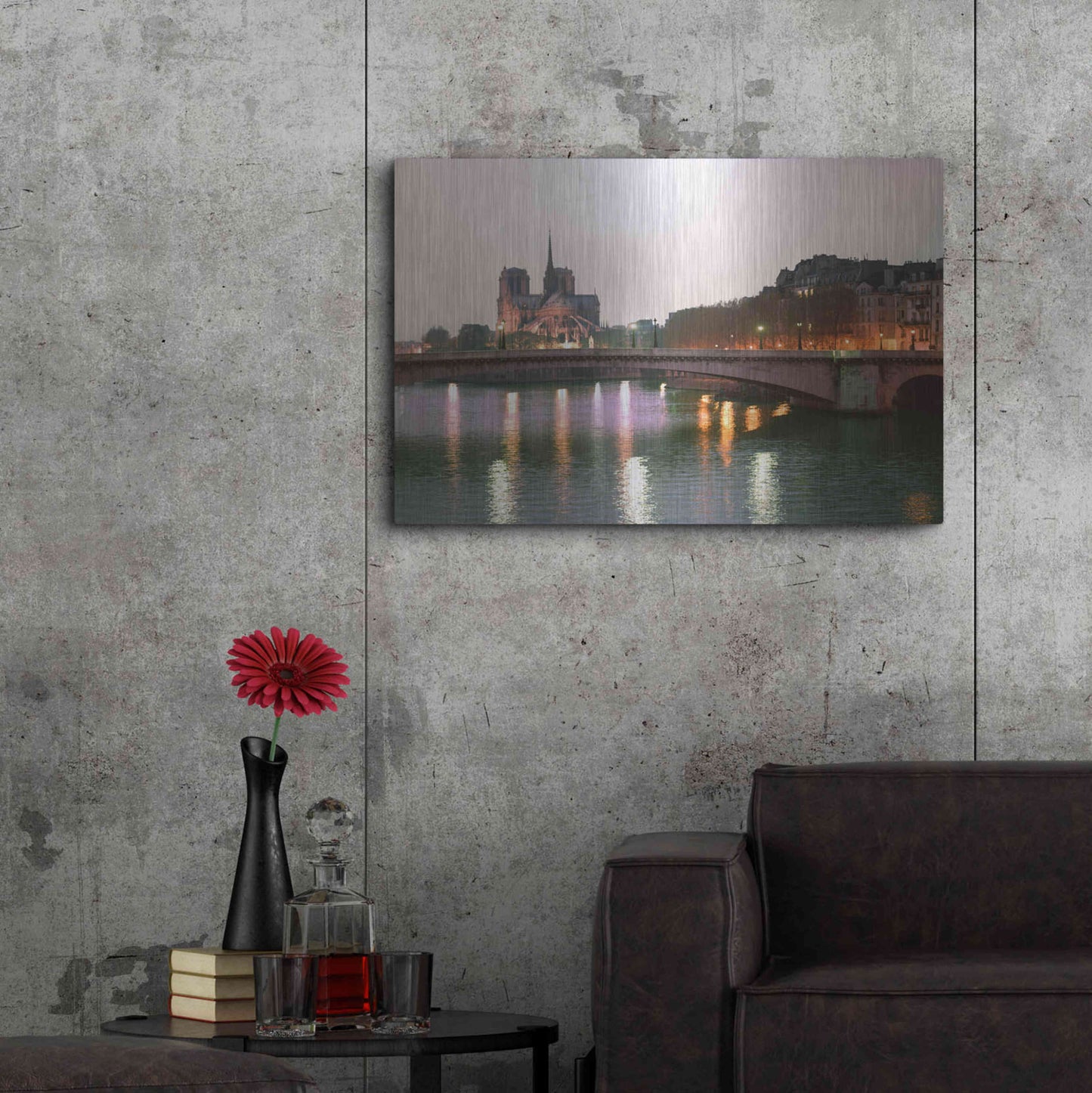 Luxe Metal Art 'Paris No. 512' by Alan Klug, Metal Wall Art,36x24