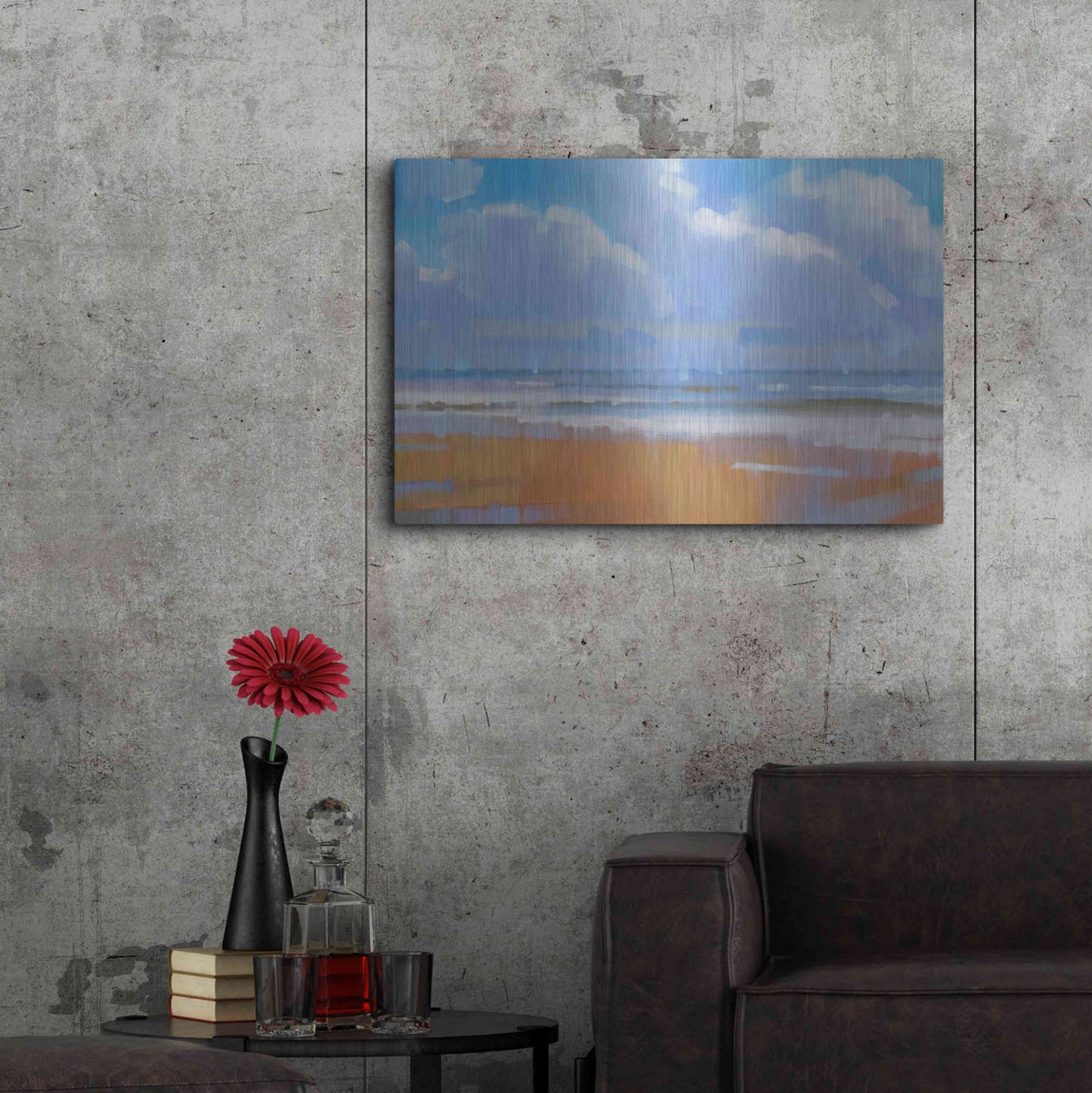 Luxe Metal Art 'Playa 15' by Alex Hook Krioutchkov, Metal Wall Art,36x24