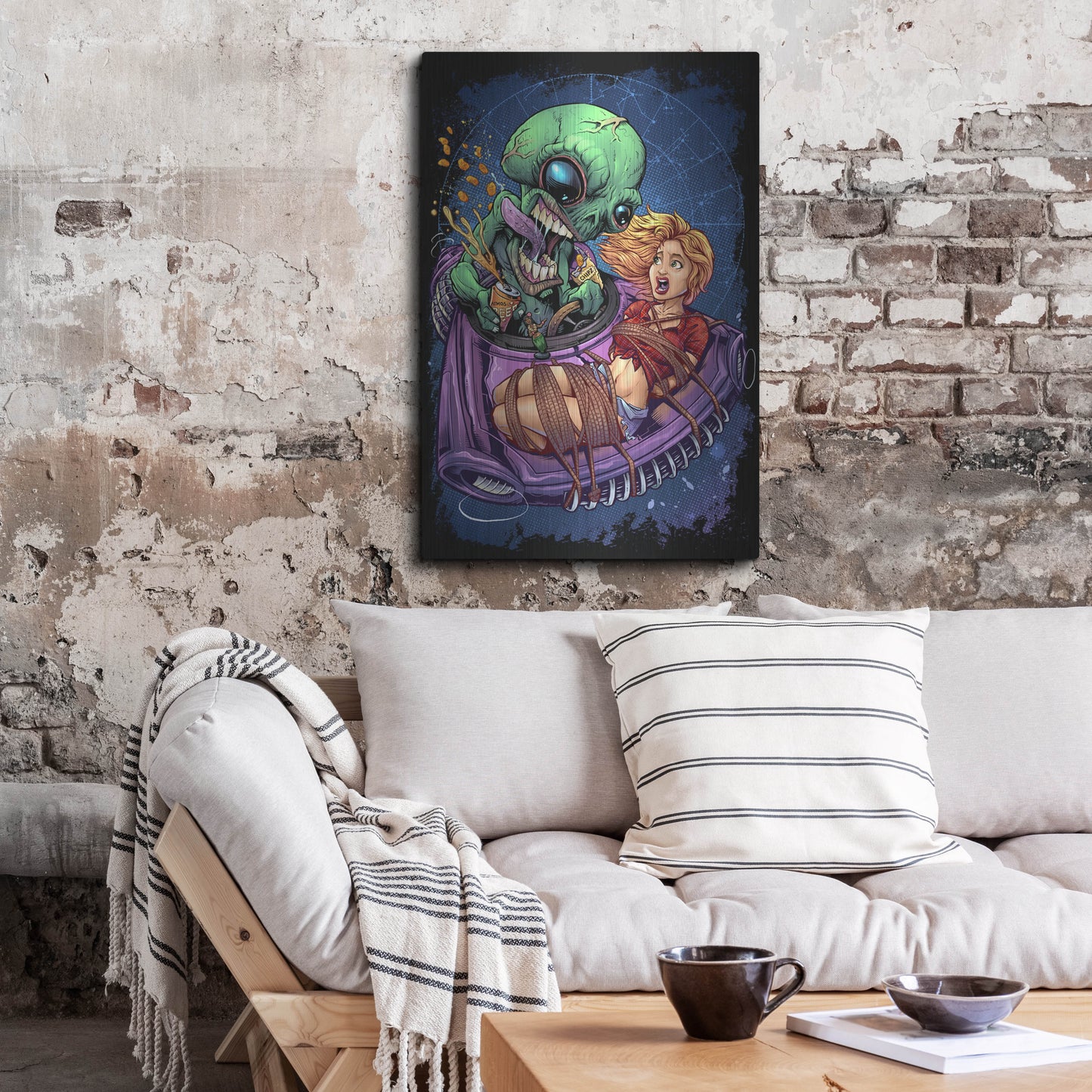 Luxe Metal Art 'Take Out' by Flyland Designs, Metal Wall Art,24x36