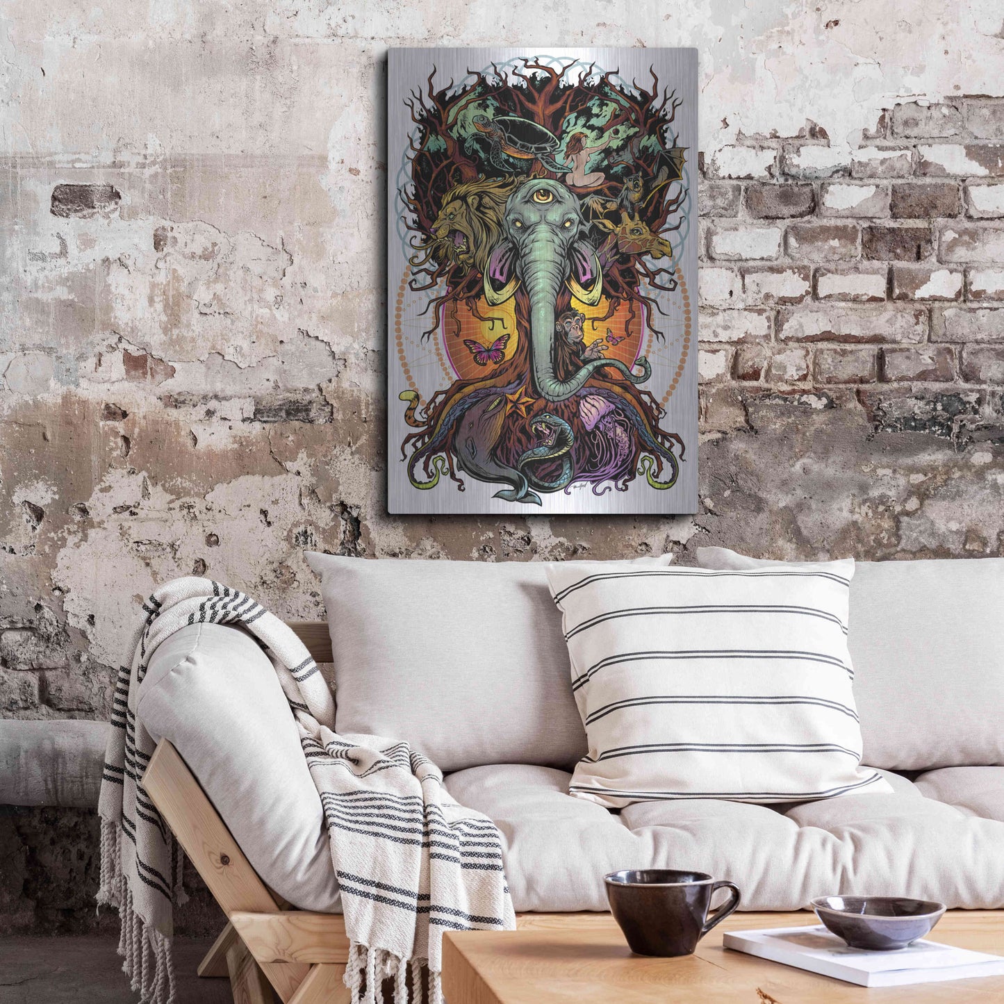 Luxe Metal Art 'Tree of Life' by Flyland Designs, Metal Wall Art,24x36