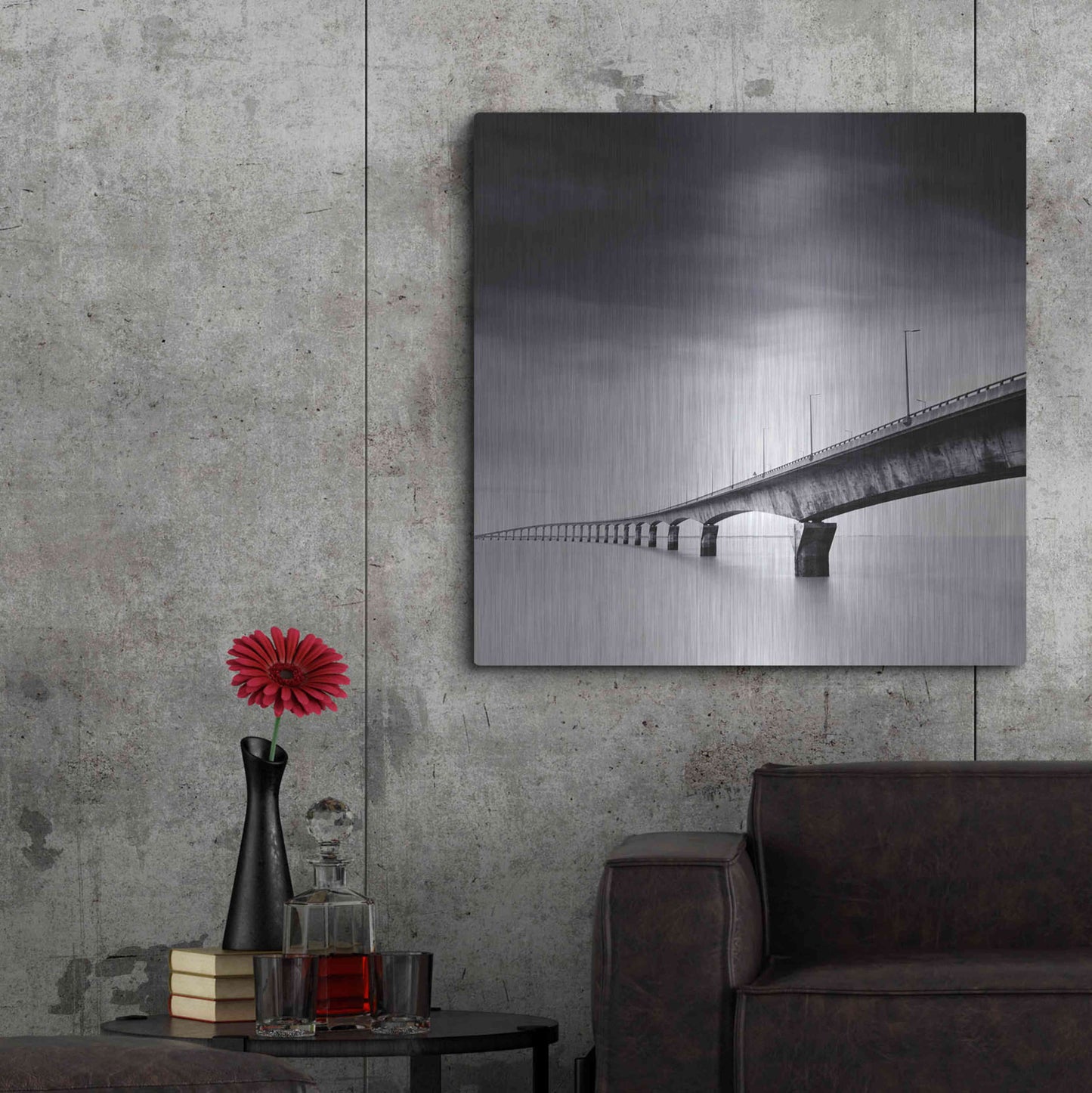 Luxe Metal Art 'Ile de Re' by Nina Papiorek, Metal Wall Art,36x36