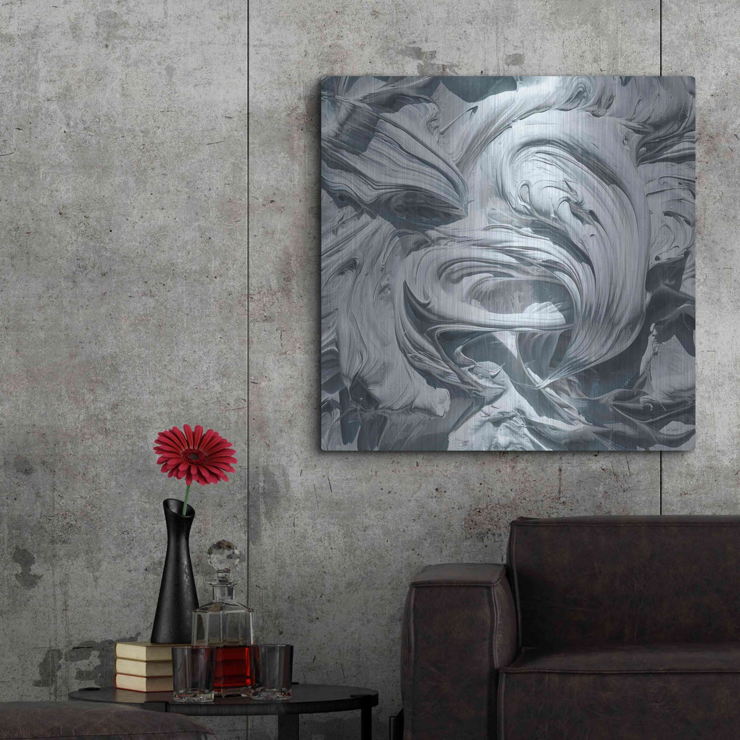 Luxe Metal Art 'Art For Art Sake' by Francois Chartier, Metal Wall Art,36x36