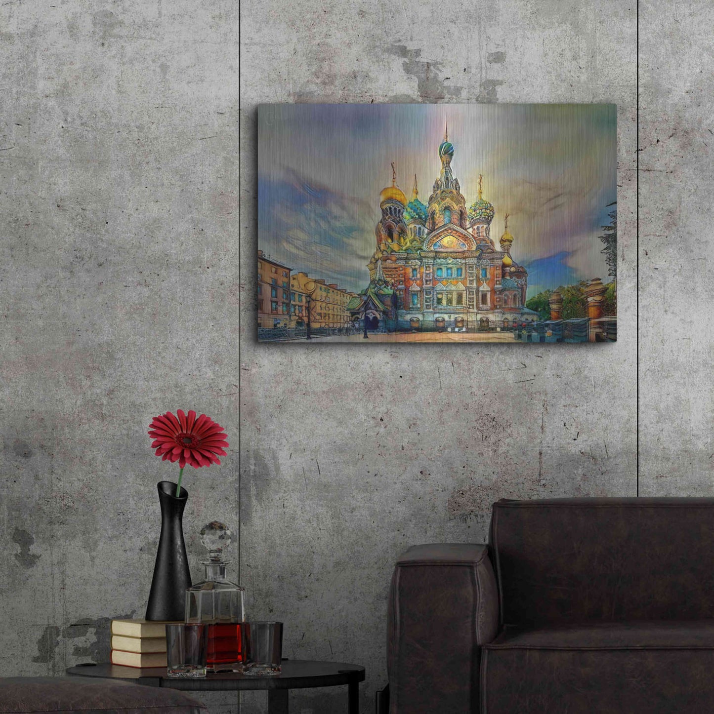 Luxe Metal Art 'Saint Petersburg Russia Church of the Savior on Spilled Blood Ver2' by Pedro Gavidia, Metal Wall Art,36x24
