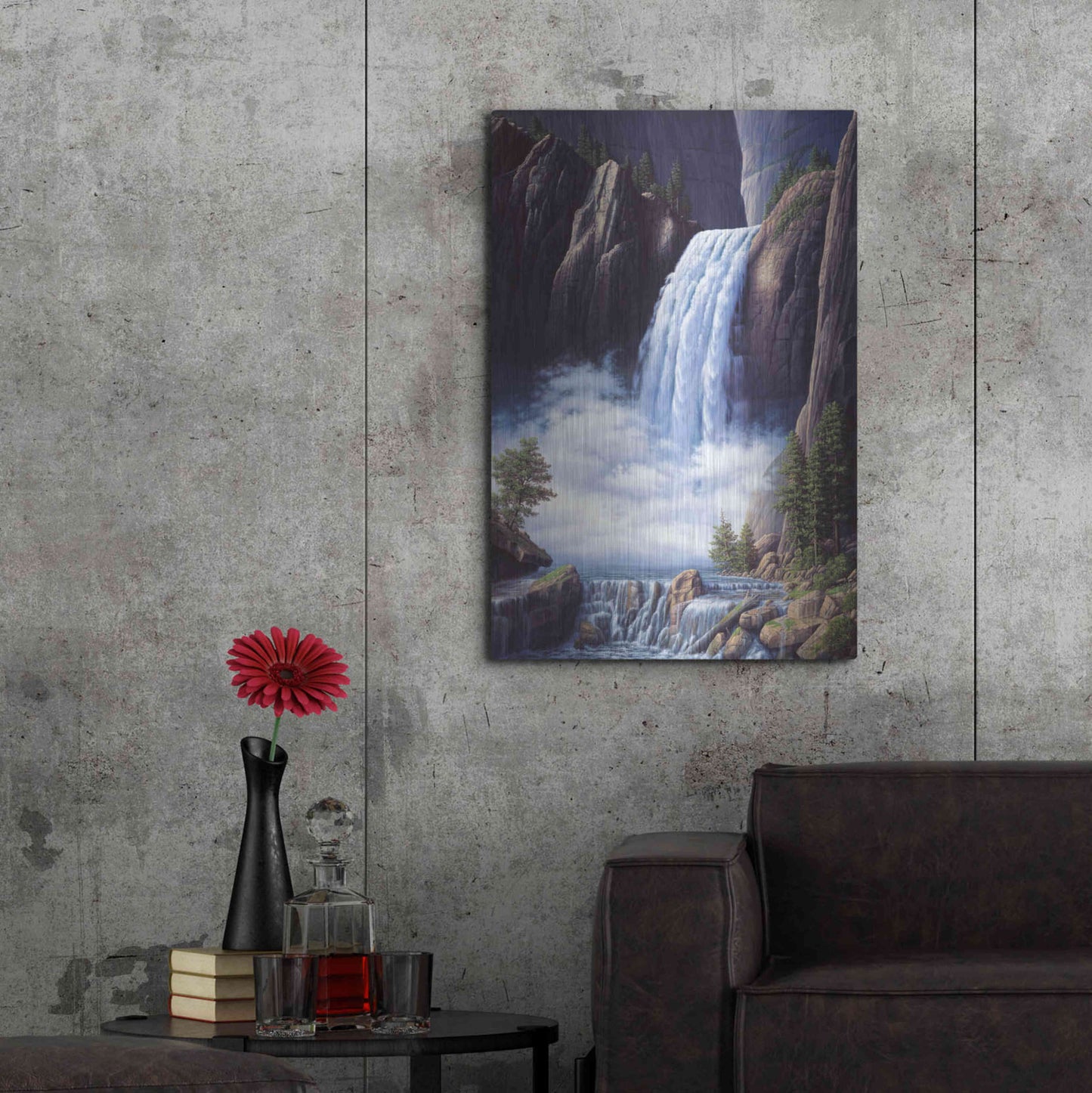 Luxe Metal Art 'Heavenly Place' by R. Hed, Metal Wall Art,24x36