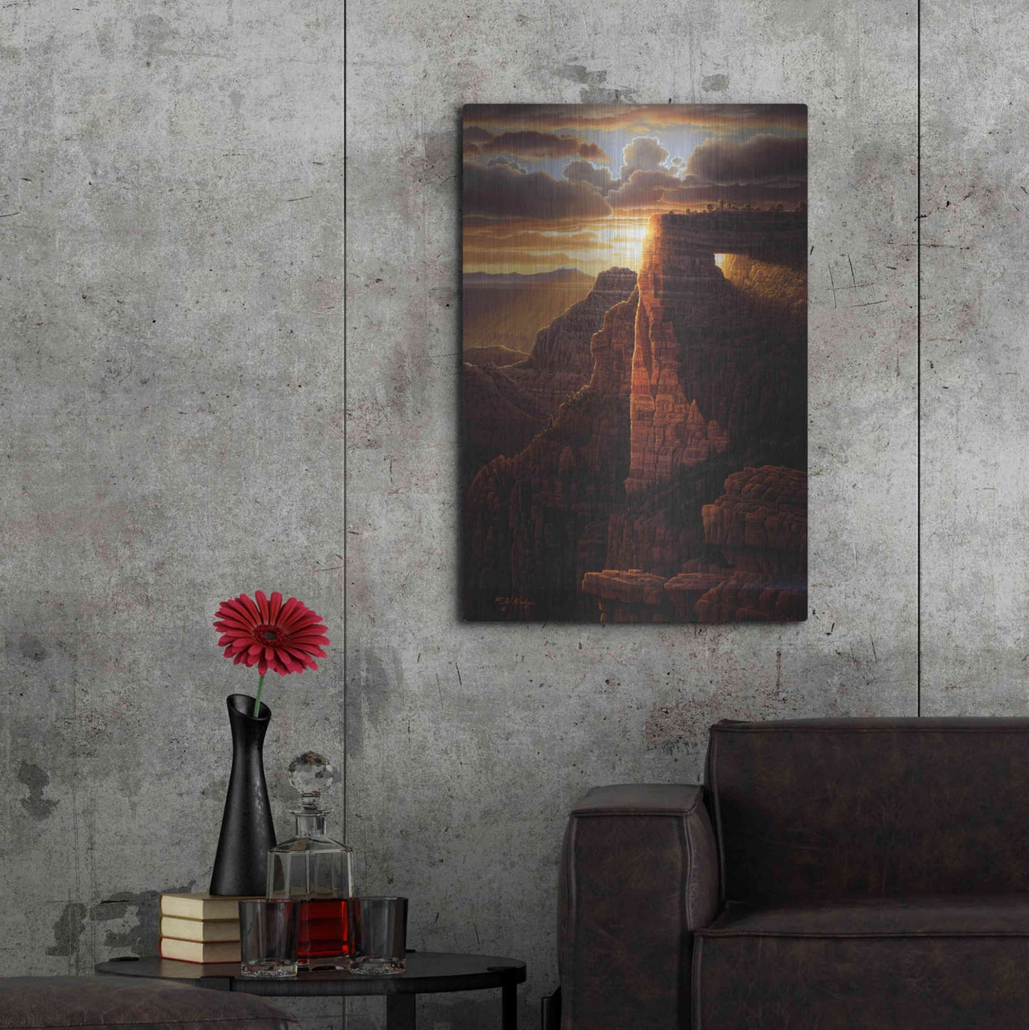 Luxe Metal Art 'The Light Of Life' by R. Hed, Metal Wall Art,24x36