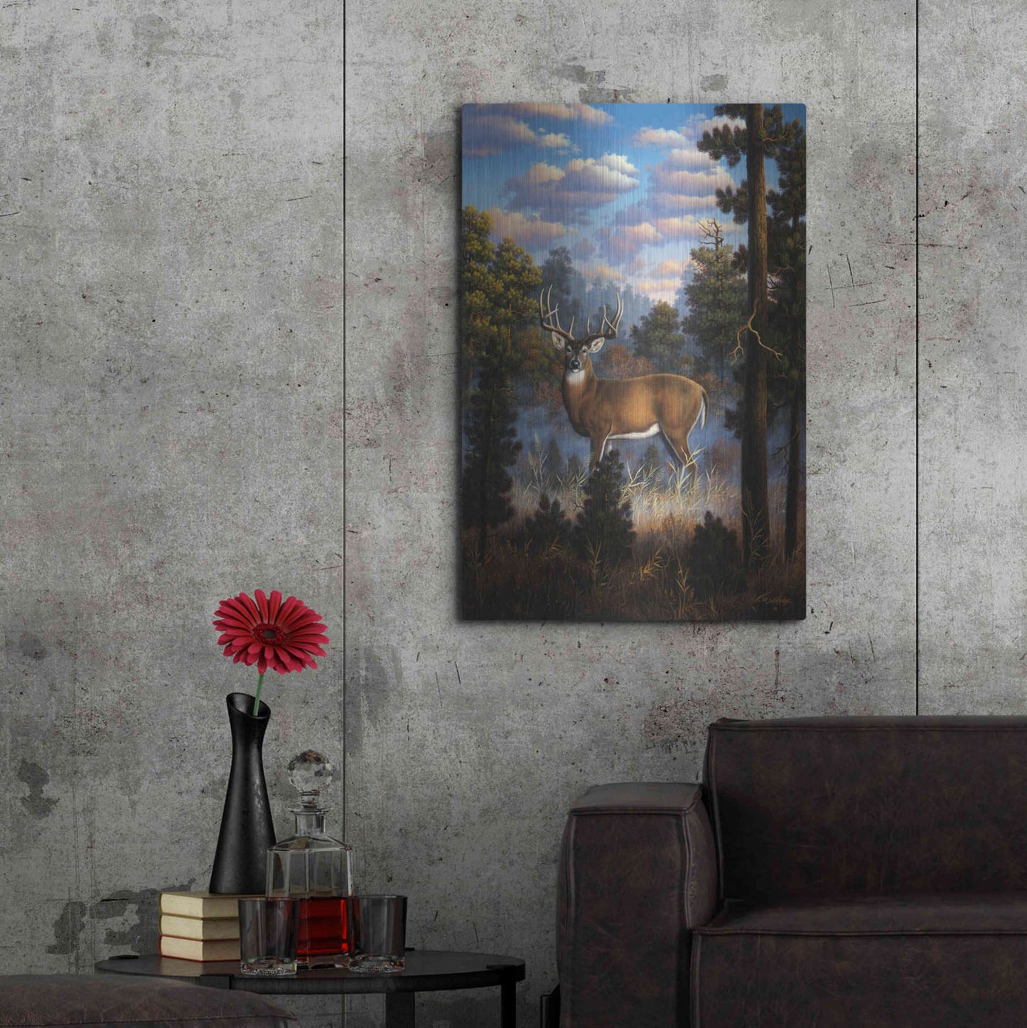 Luxe Metal Art 'Morning Light' by R. Hed, Metal Wall Art,24x36