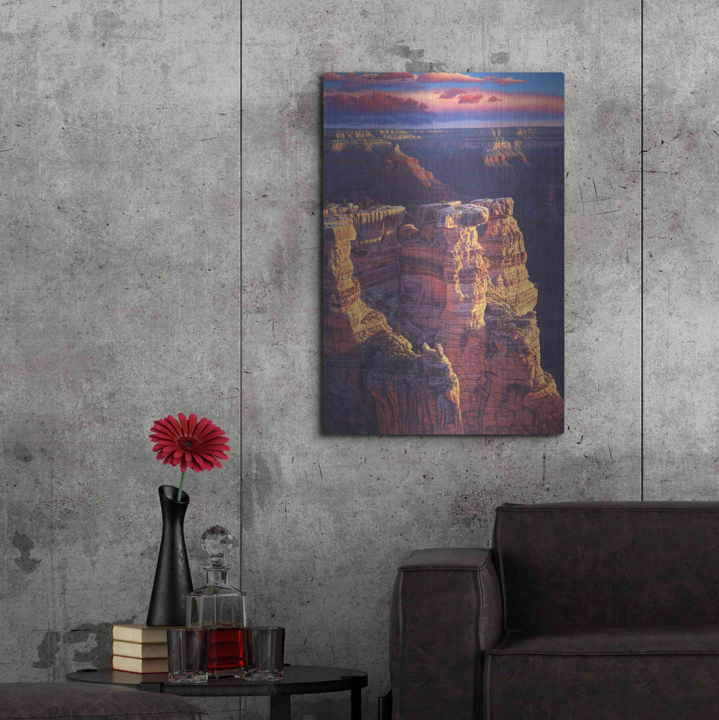 Luxe Metal Art 'The Gold Of Arizona' by R. Hed, Metal Wall Art,24x36
