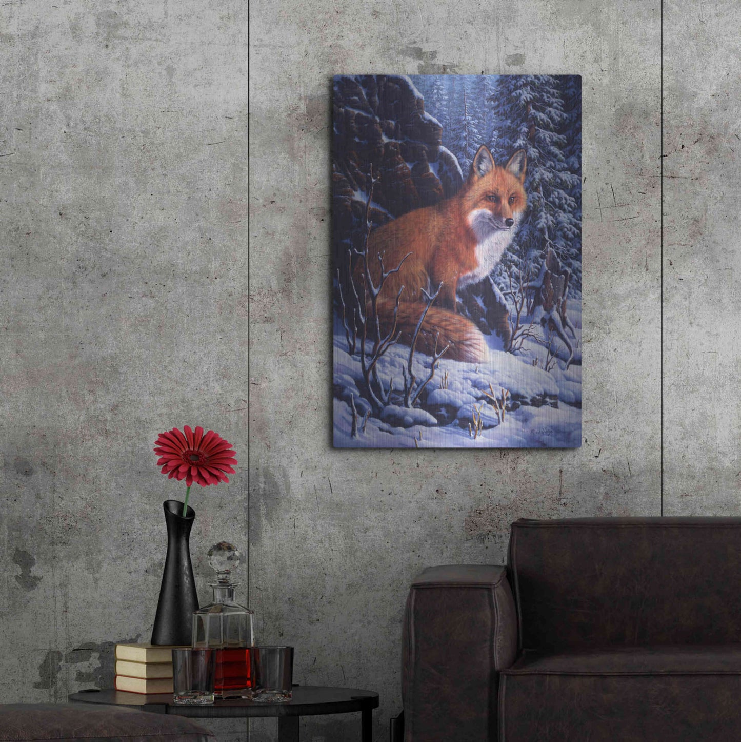 Luxe Metal Art 'Audible Hush' by R. Hed, Metal Wall Art,24x36