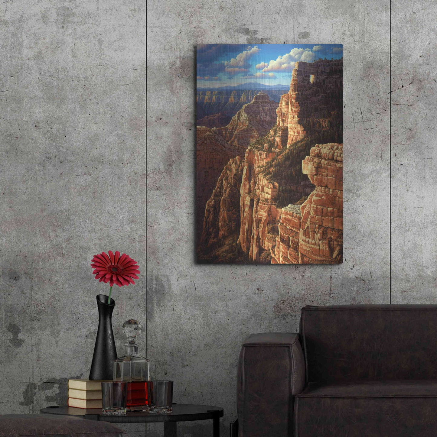 Luxe Metal Art 'Window To Heaven' by R. Hed, Metal Wall Art,24x36