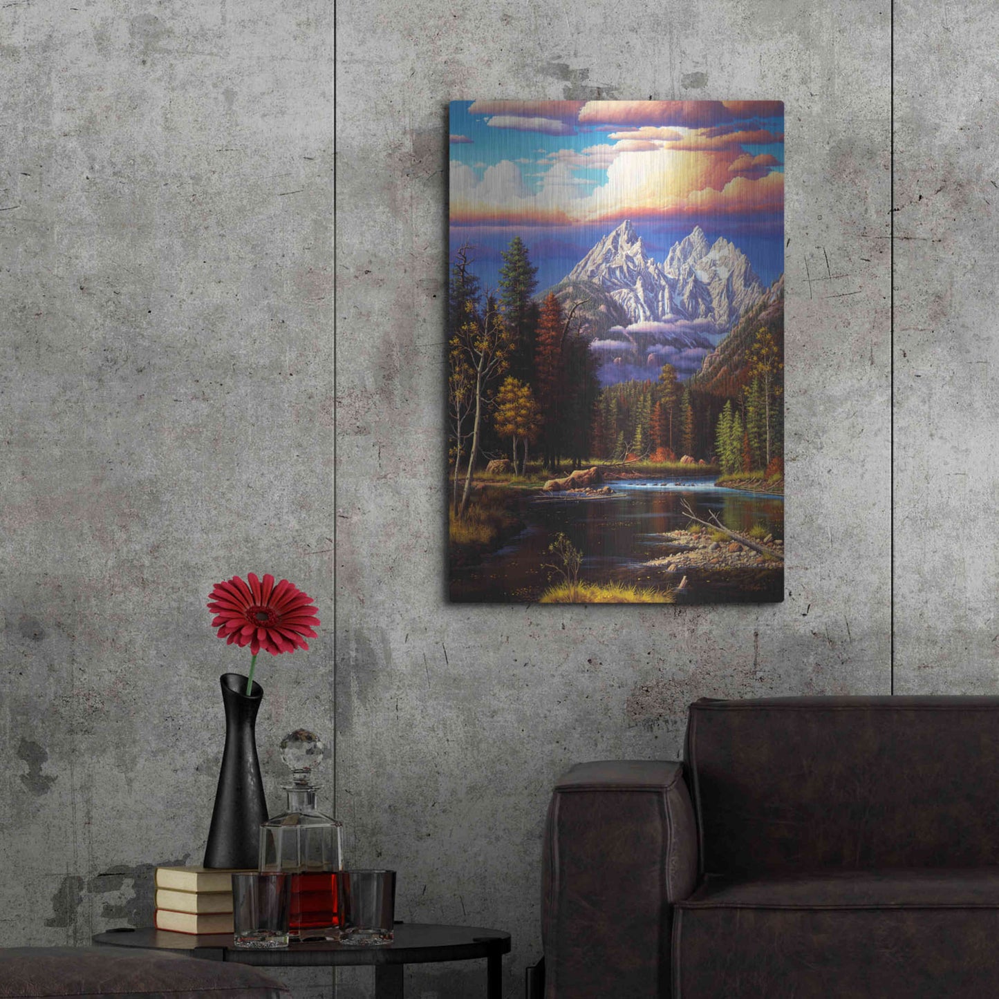 Luxe Metal Art 'Perfect Harmony' by R. Hed, Metal Wall Art,24x36