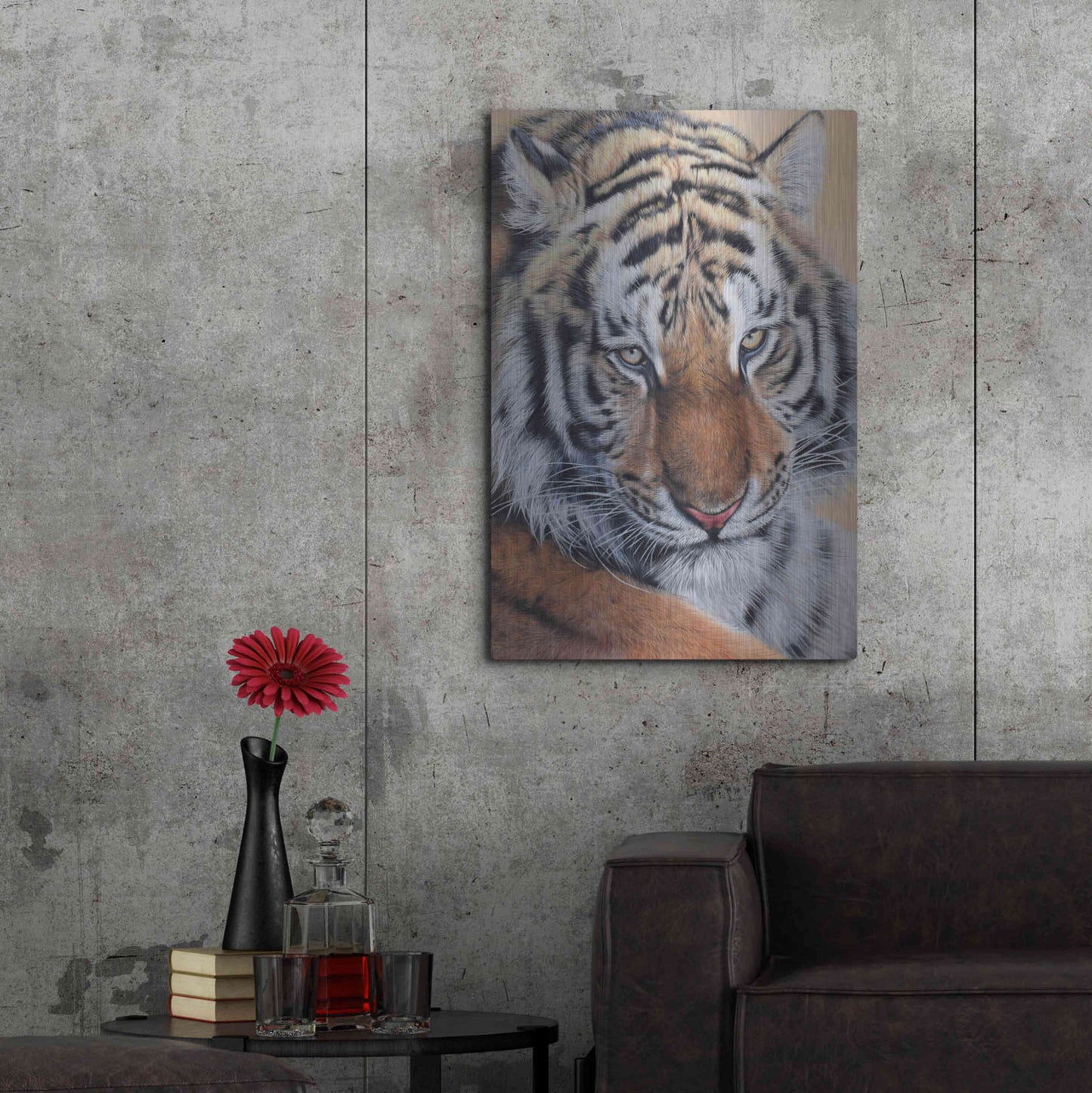 Luxe Metal Art 'Alexei' by Sam Dolman, Metal Wall Art,24x36