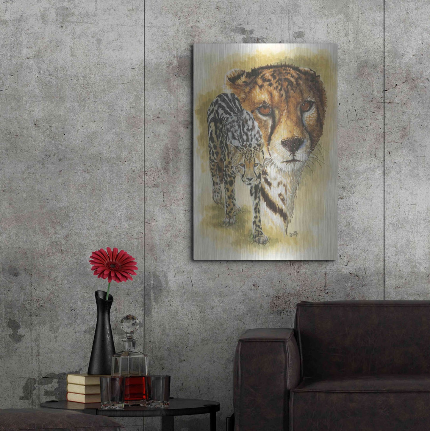 Luxe Metal Art 'Eminence' by Barbara Keith, Metal Wall Art,24x36