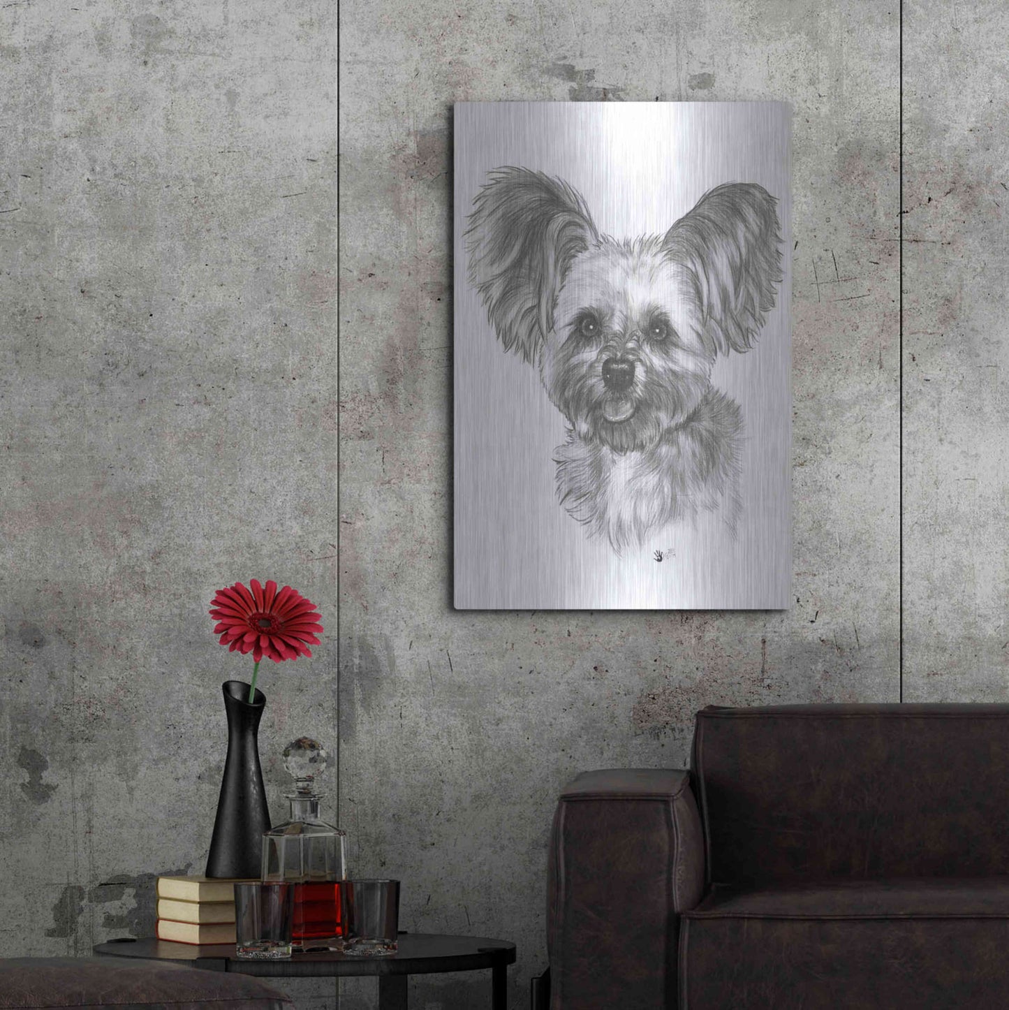 Luxe Metal Art 'Chion' by Barbara Keith, Metal Wall Art,24x36