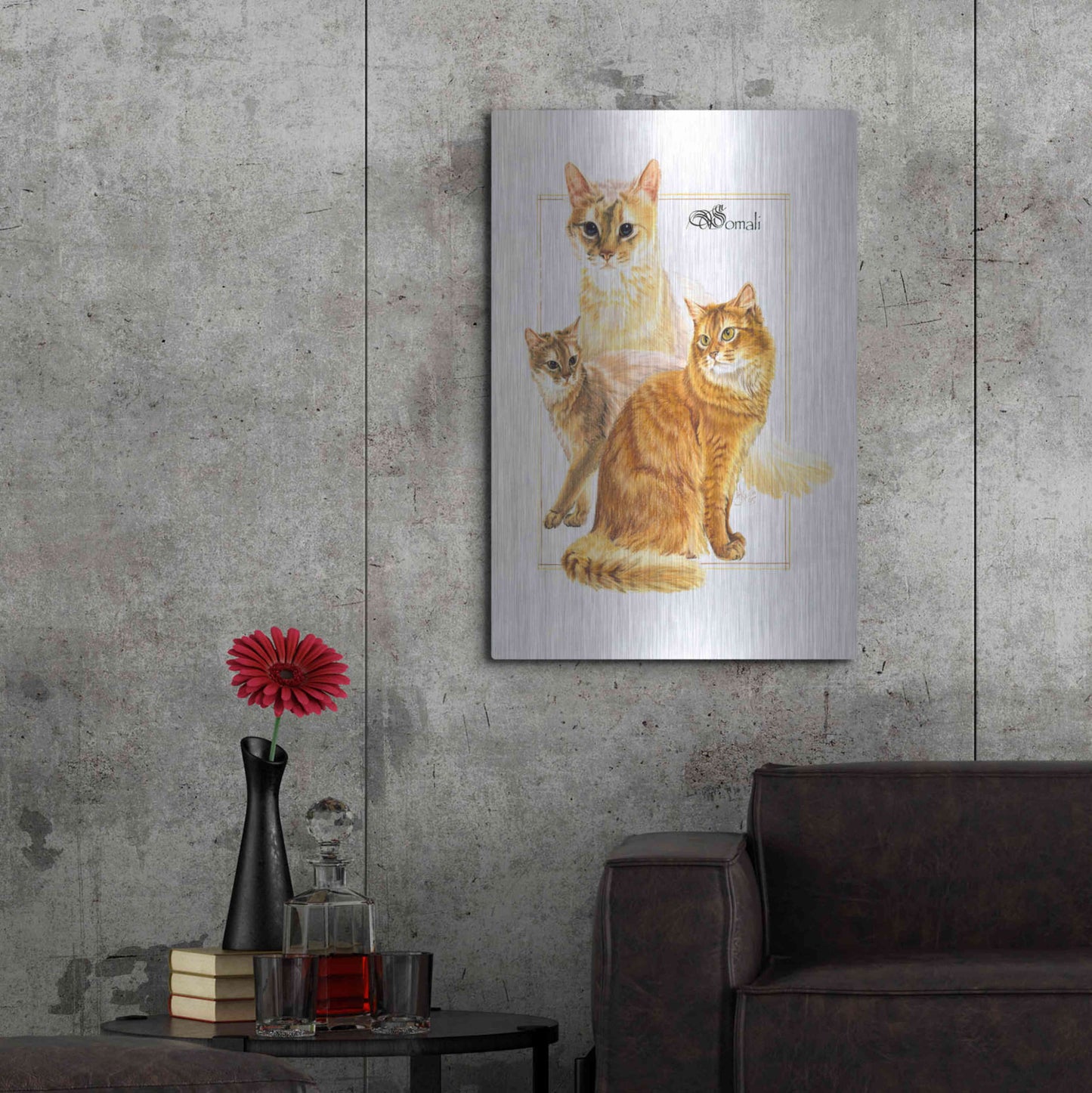 Luxe Metal Art 'Somali' by Barbara Keith, Metal Wall Art,24x36