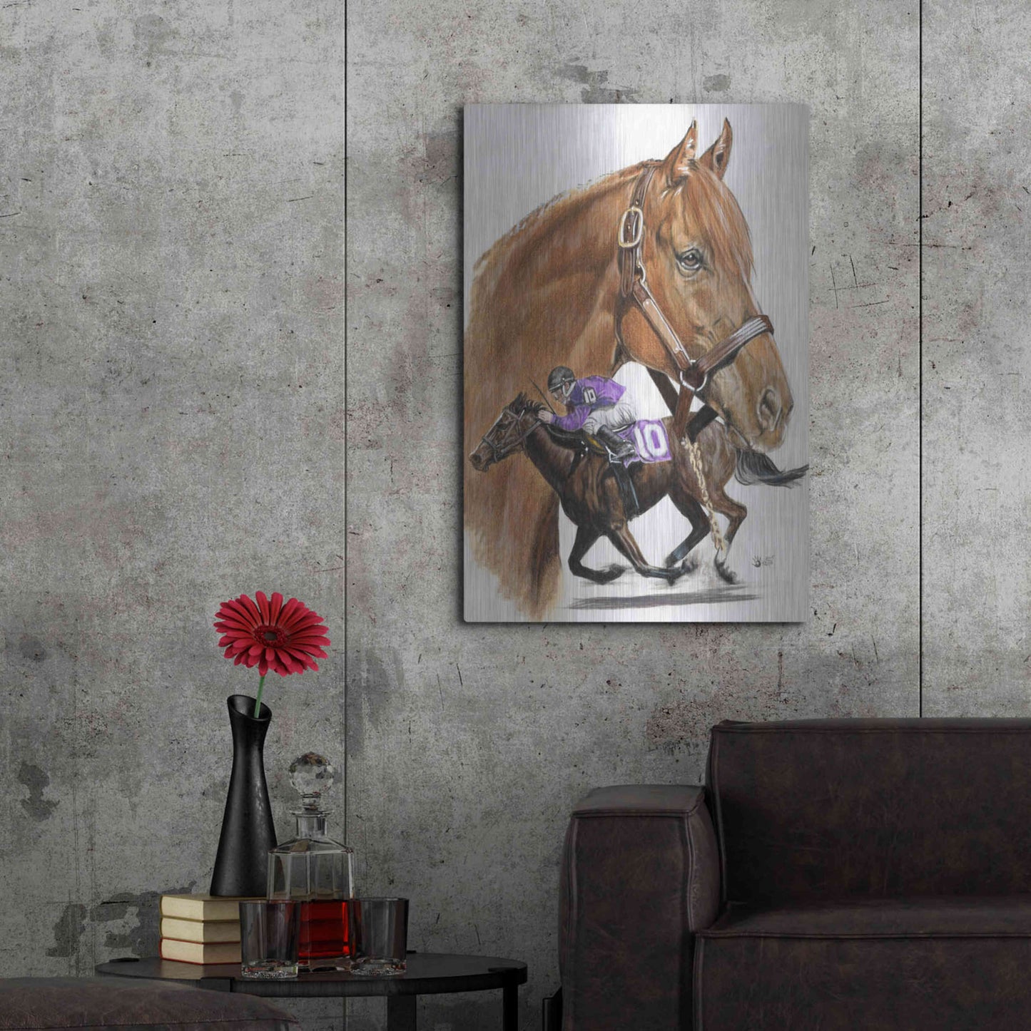 Luxe Metal Art 'October' by Barbara Keith, Metal Wall Art,24x36