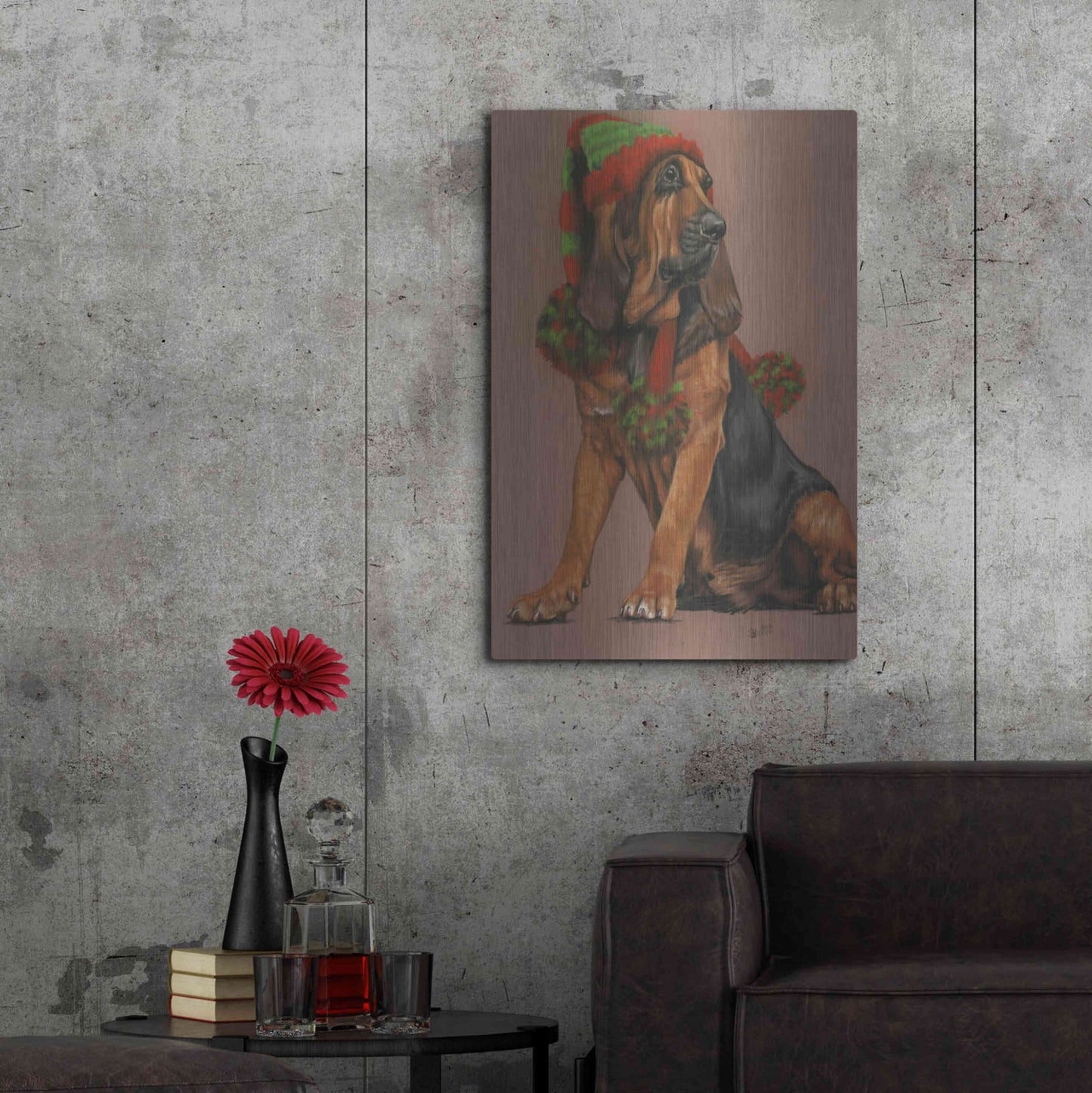 Luxe Metal Art 'Unenthusiastic Gnome' by Barbara Keith, Metal Wall Art,24x36