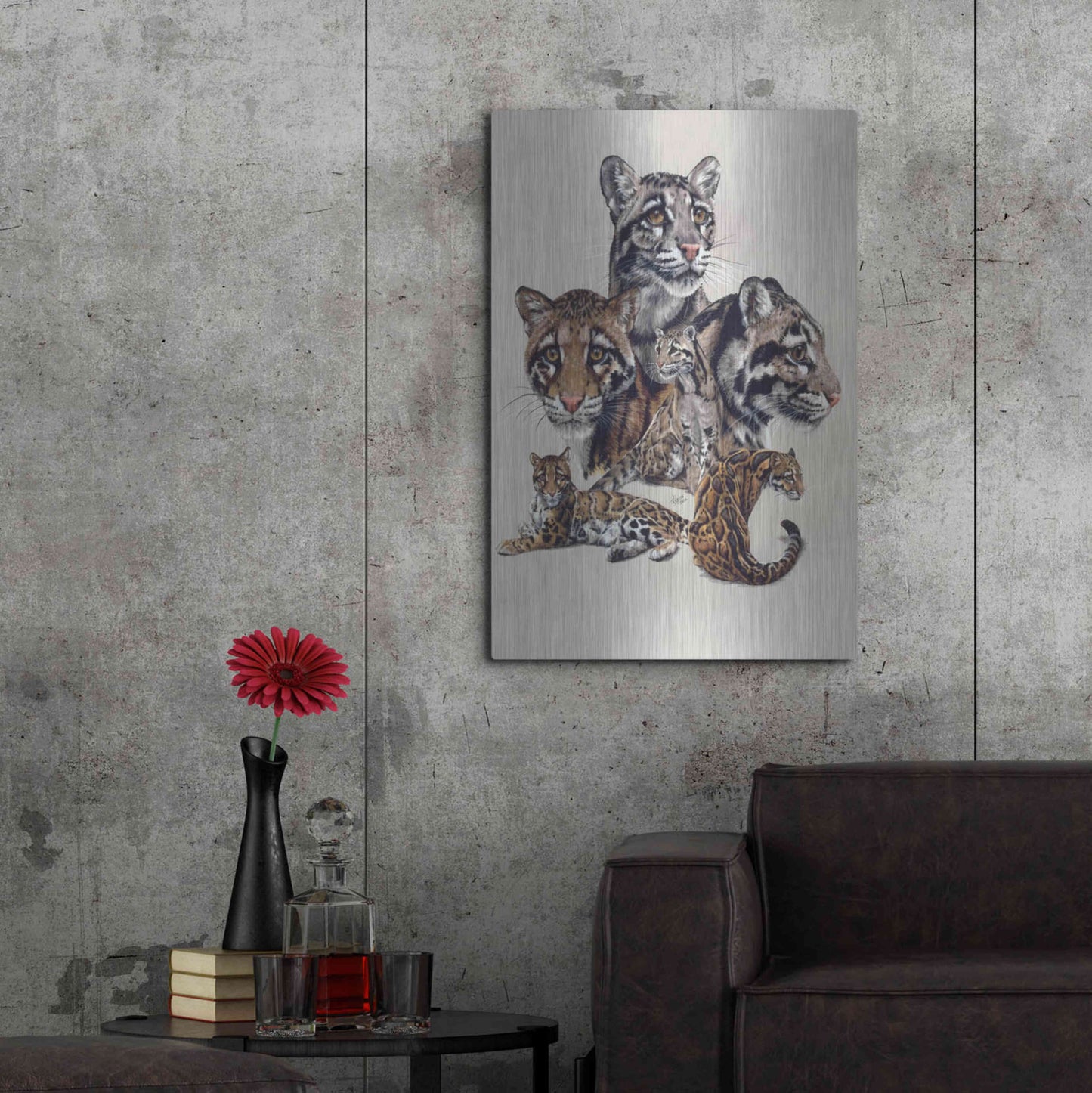 Luxe Metal Art 'Absence Of Fear' by Barbara Keith, Metal Wall Art,24x36