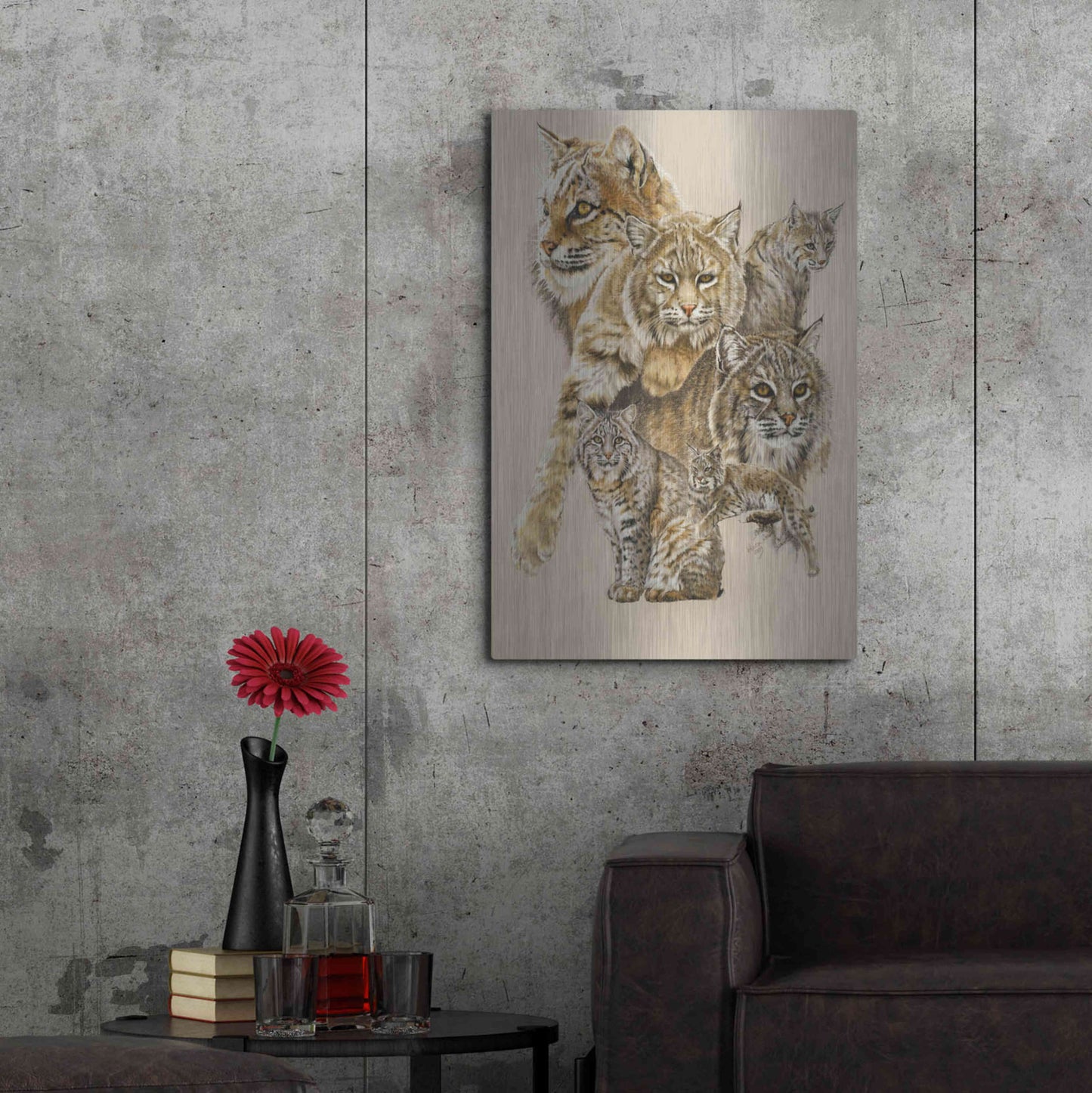 Luxe Metal Art 'Rascal' by Barbara Keith, Metal Wall Art,24x36