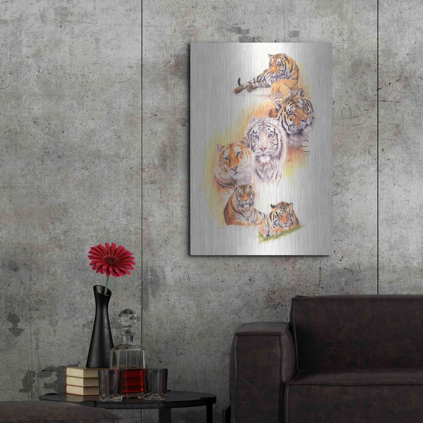 Luxe Metal Art 'Six Pack' by Barbara Keith, Metal Wall Art,24x36