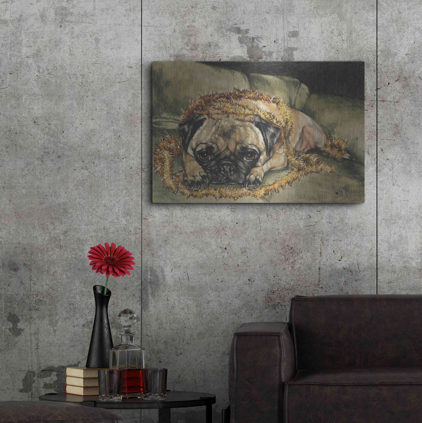 Luxe Metal Art 'Just Wanted To Help' by Barbara Keith, Metal Wall Art,36x24