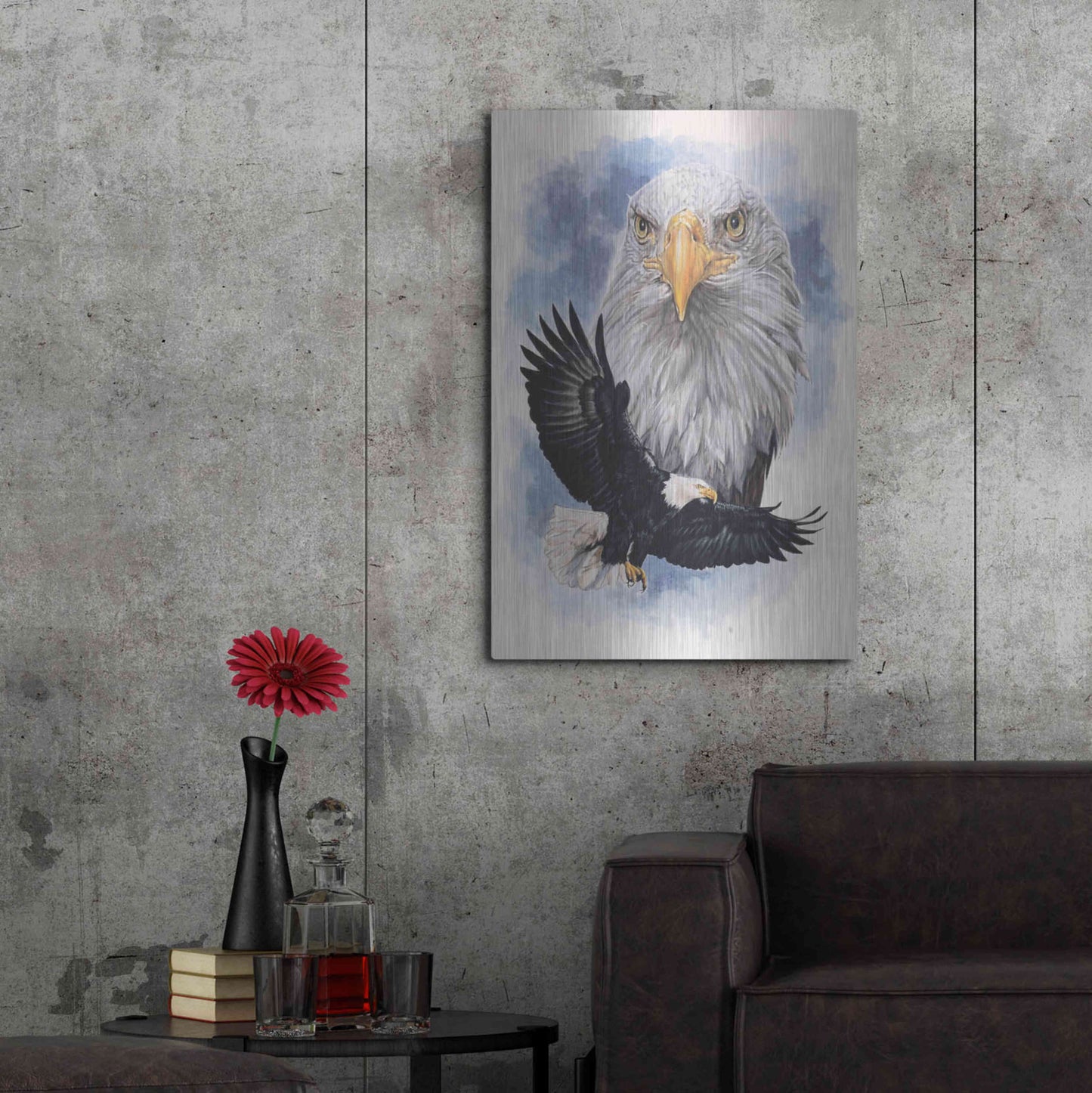 Luxe Metal Art 'Peerless' by Barbara Keith, Metal Wall Art,24x36