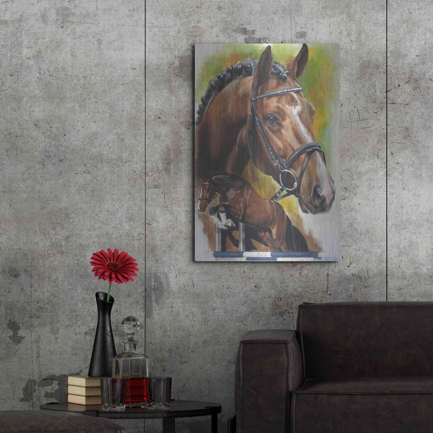 Luxe Metal Art 'Oldenberg' by Barbara Keith, Metal Wall Art,24x36