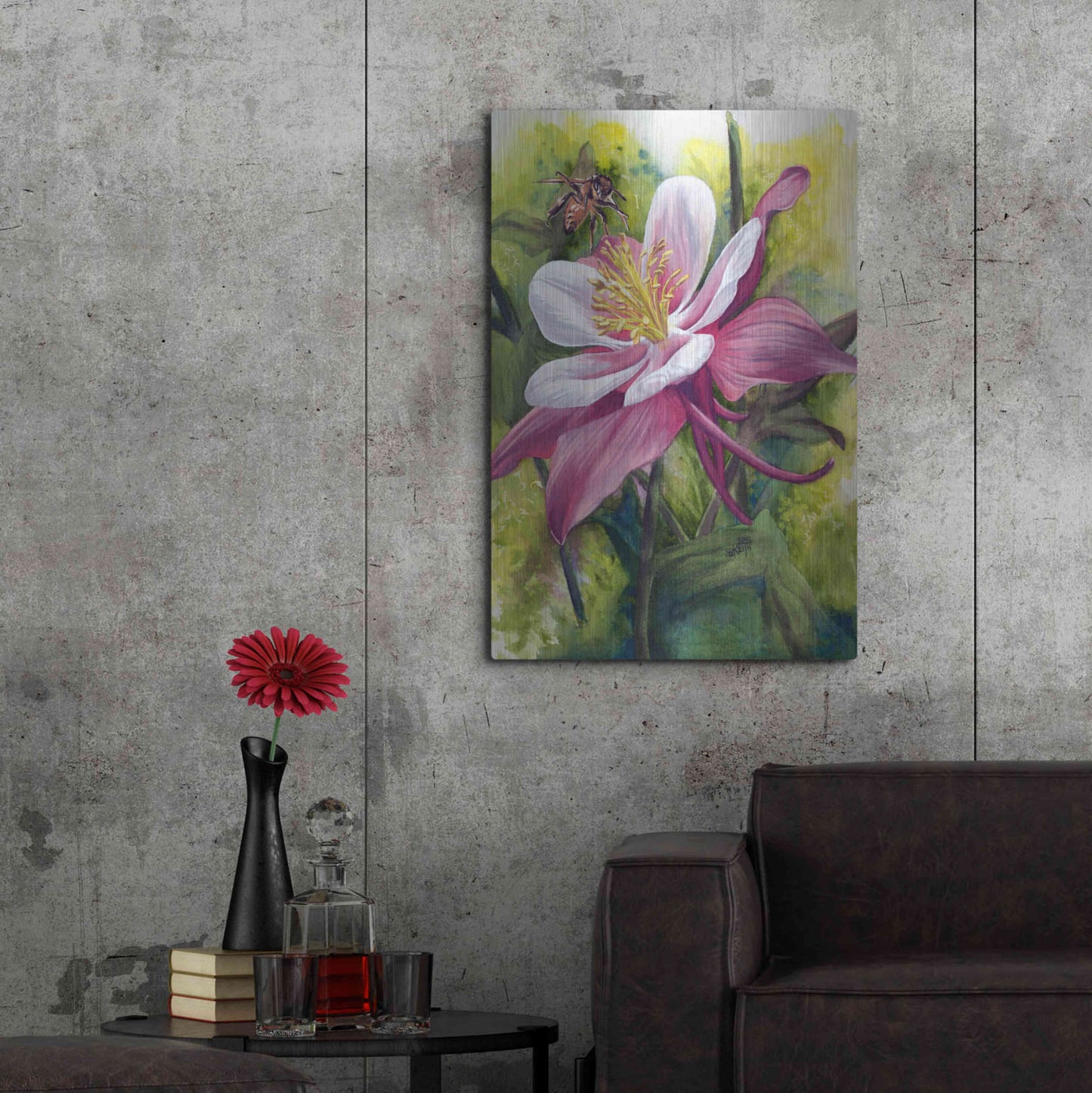 Luxe Metal Art 'Vernal' by Barbara Keith, Metal Wall Art,24x36