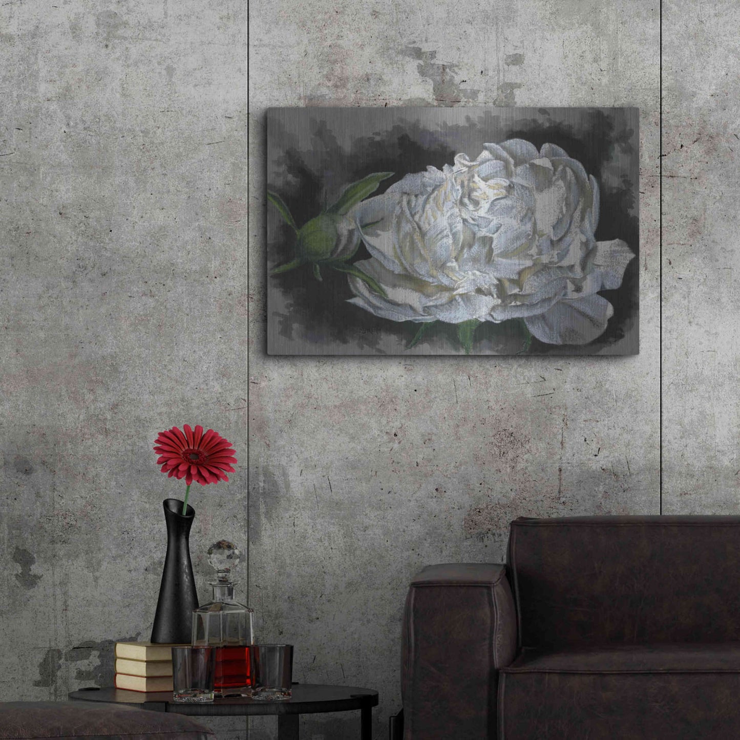 Luxe Metal Art 'Demure' by Barbara Keith, Metal Wall Art,36x24