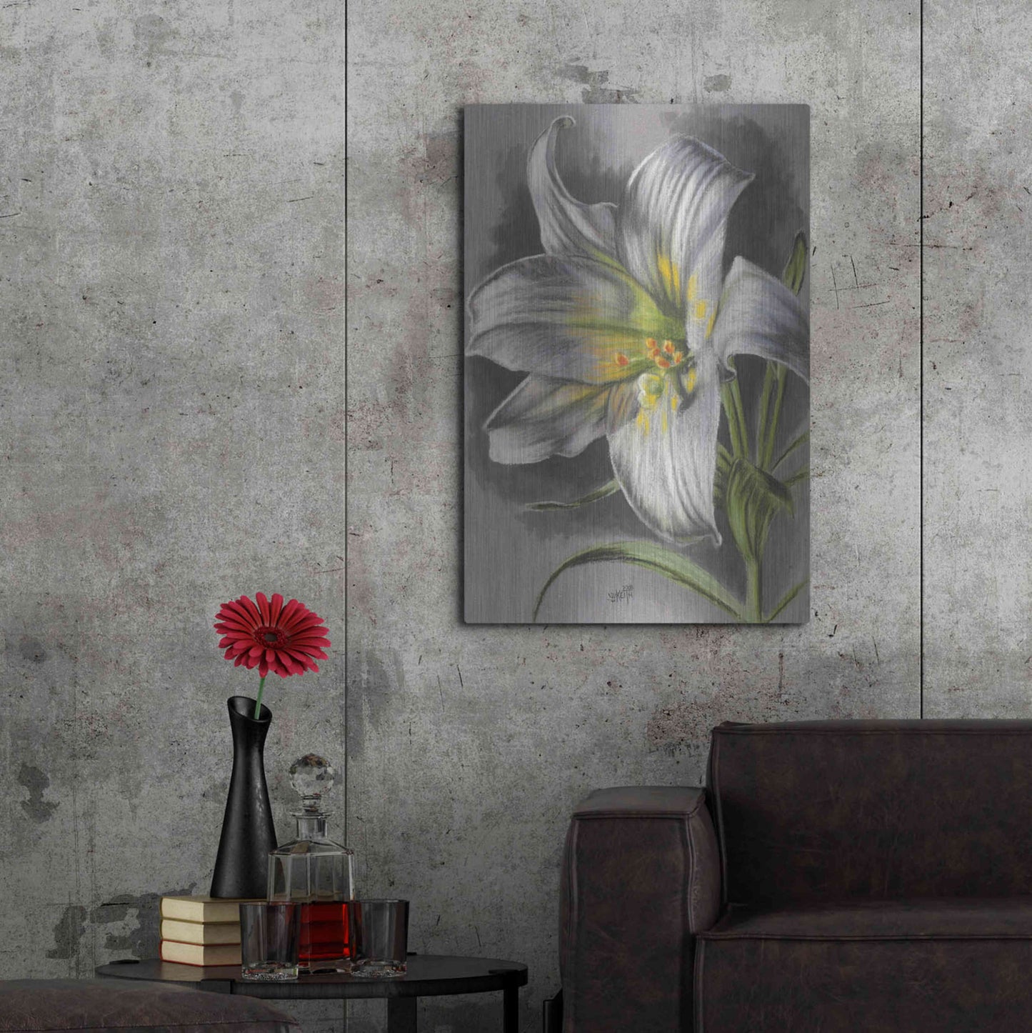 Luxe Metal Art 'Arise' by Barbara Keith, Metal Wall Art,24x36