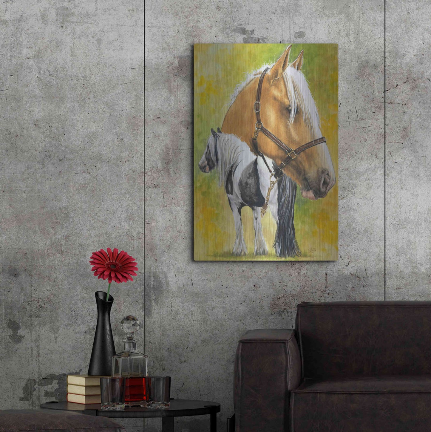 Luxe Metal Art 'Irish Cob' by Barbara Keith, Metal Wall Art,24x36