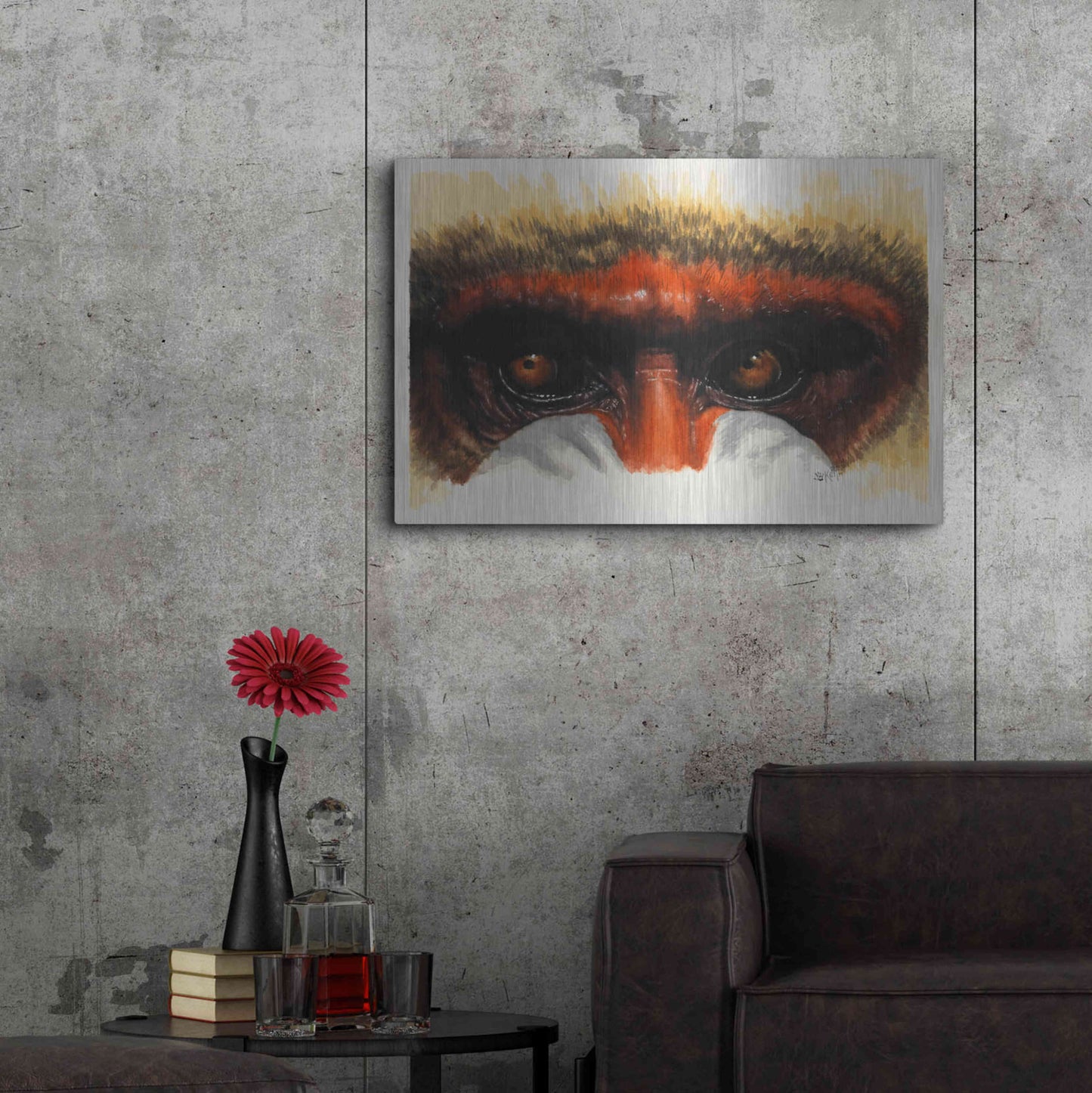 Luxe Metal Art 'Eye-Catching' by Barbara Keith, Metal Wall Art,36x24