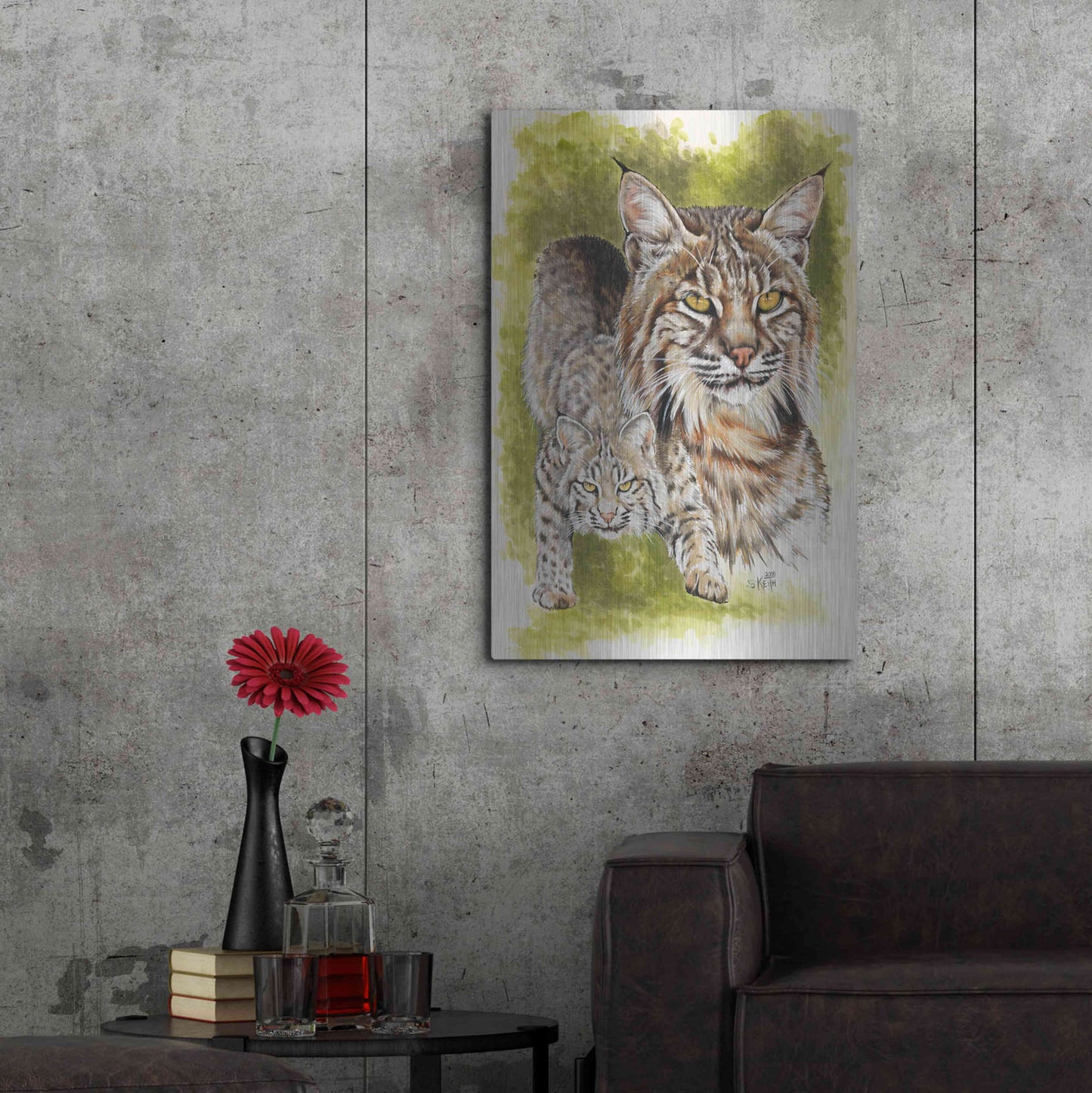 Luxe Metal Art 'Brassy' by Barbara Keith, Metal Wall Art,24x36