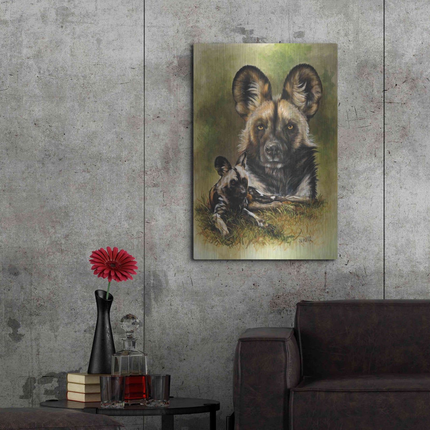 Luxe Metal Art 'Scoundrel' by Barbara Keith, Metal Wall Art,24x36