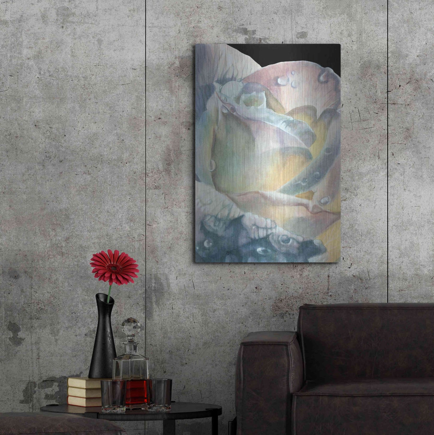 Luxe Metal Art 'Sparkler' by Barbara Keith, Metal Wall Art,24x36