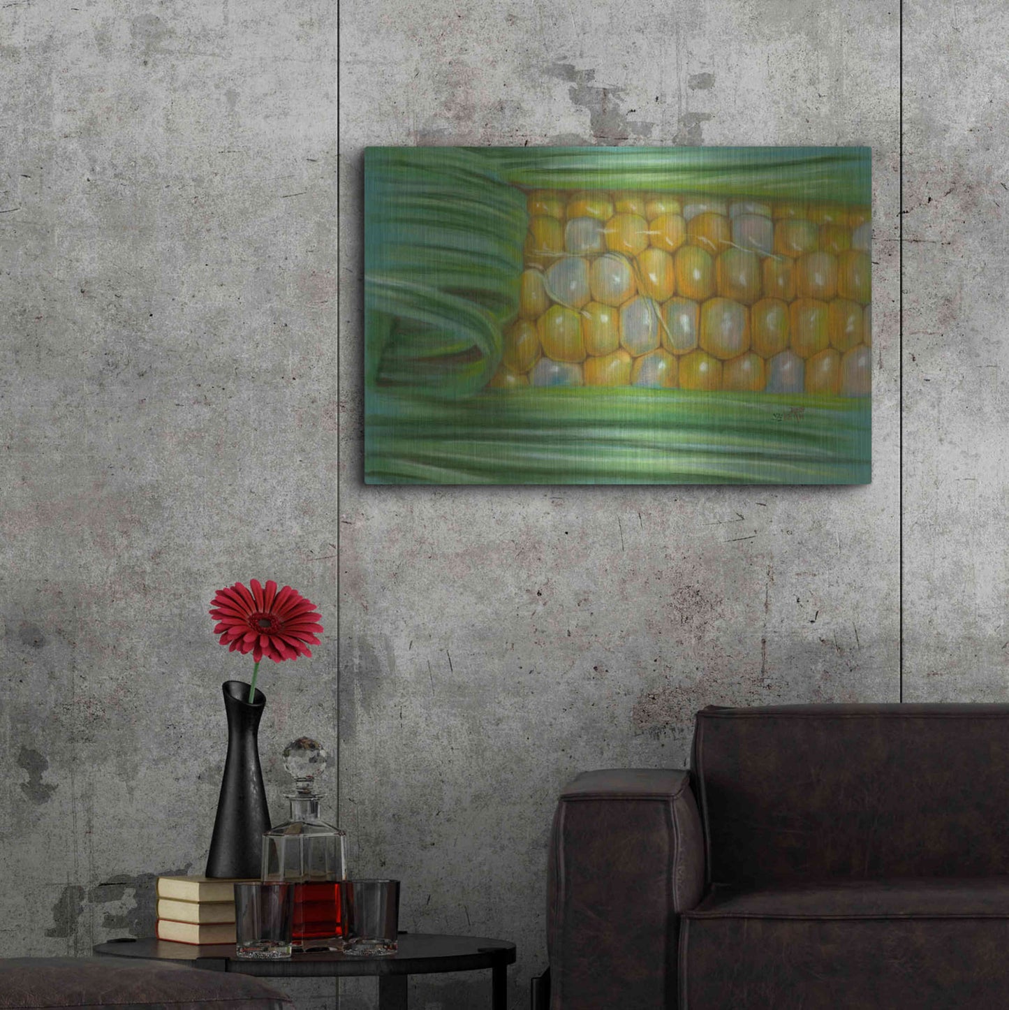 Luxe Metal Art 'Bread & Butter' by Barbara Keith, Metal Wall Art,36x24