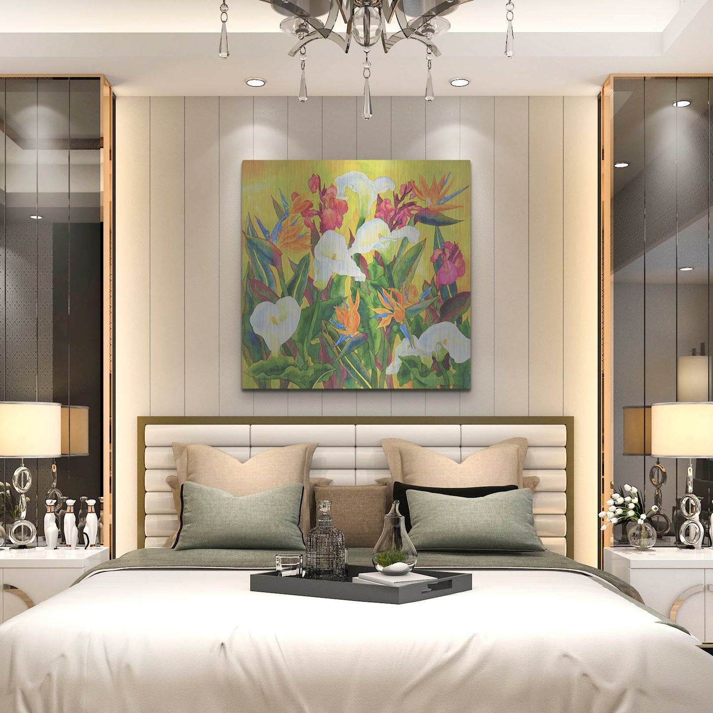 Luxe Metal Art 'Beautiful Santa Barbara- Square' by Carissa Luminess, Metal Wall Art,36x36